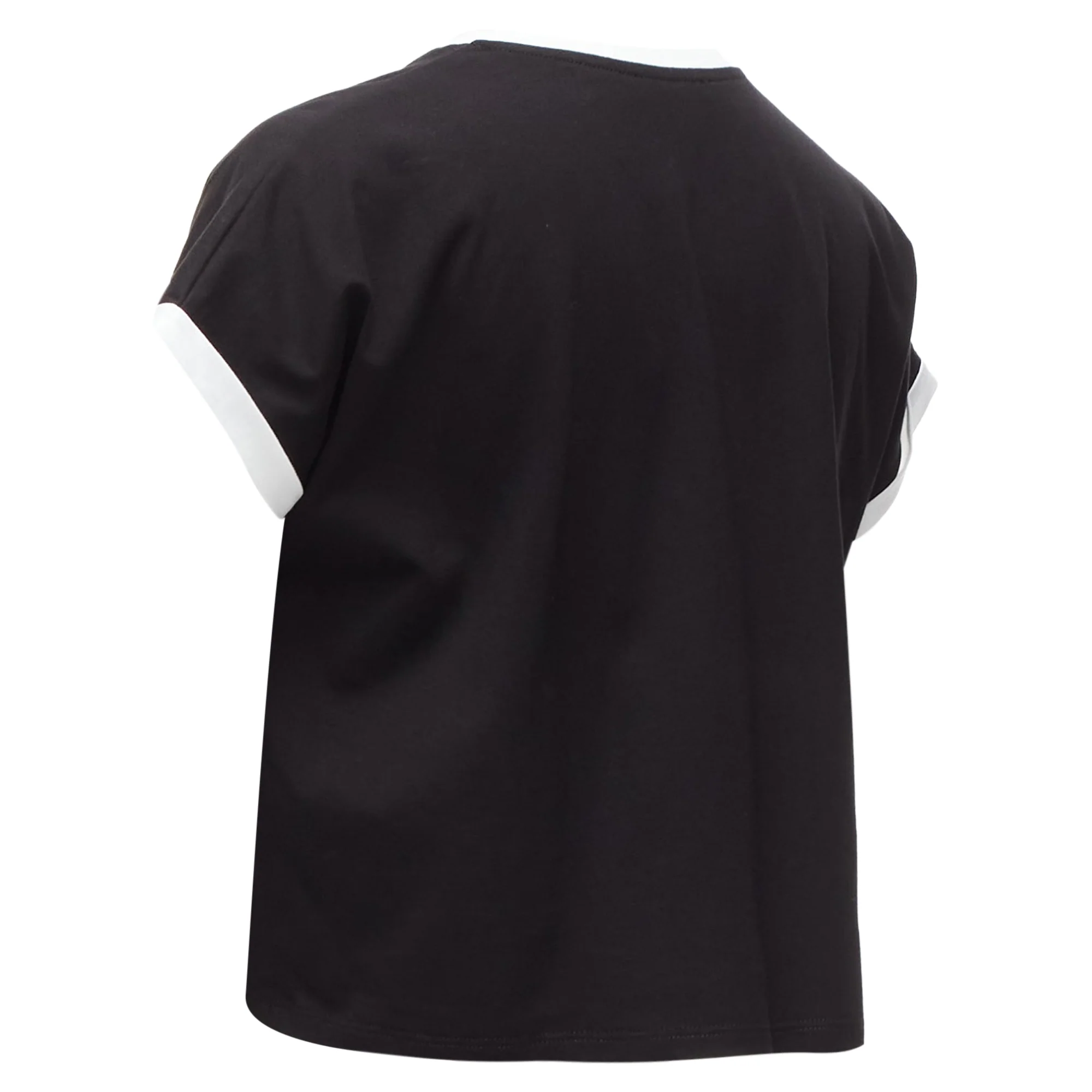 Women's Balmain logo cap short sleeve rr cropped tshirt - Image 6