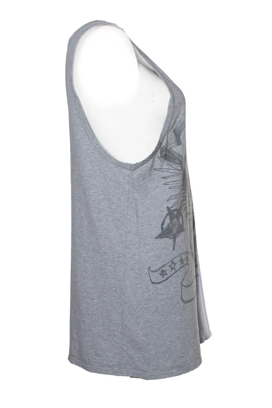 Women's Balmain tanktop in grey with print - Image 4
