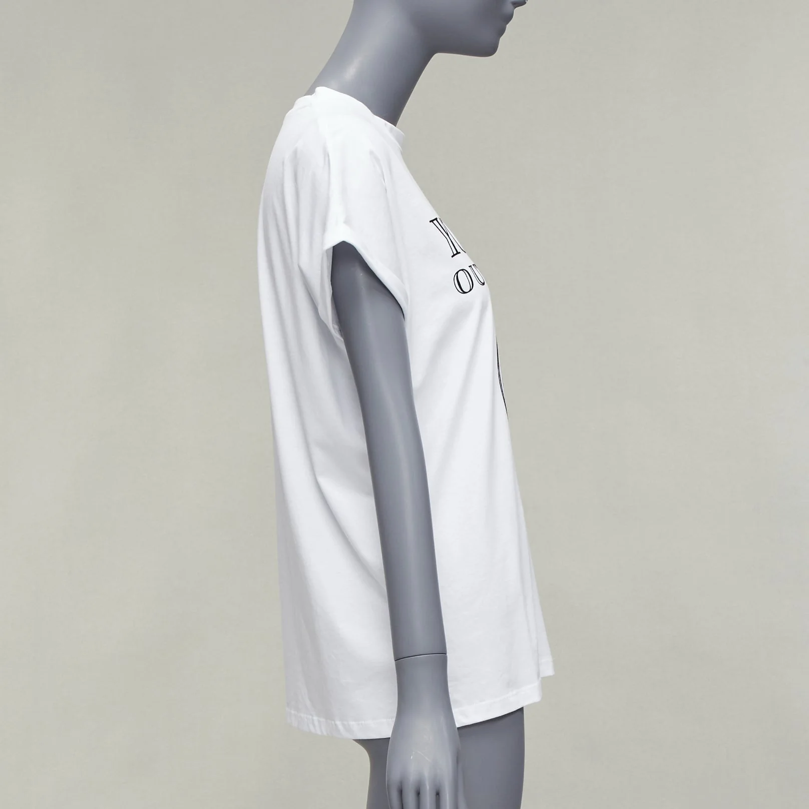 Women's Balmain You Are Outnumbered Army Velvet Print Tshirt - Image 10