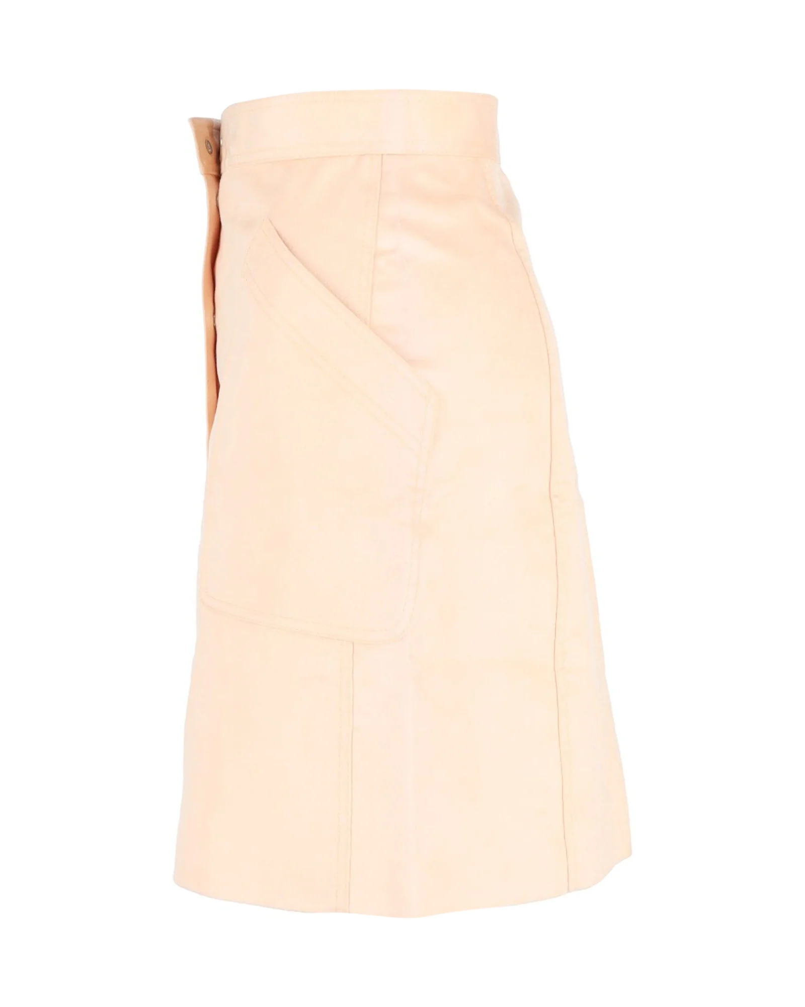 Women's Bottega Veneta Fustian Skirt in Beige Wool Velvet - Image 2
