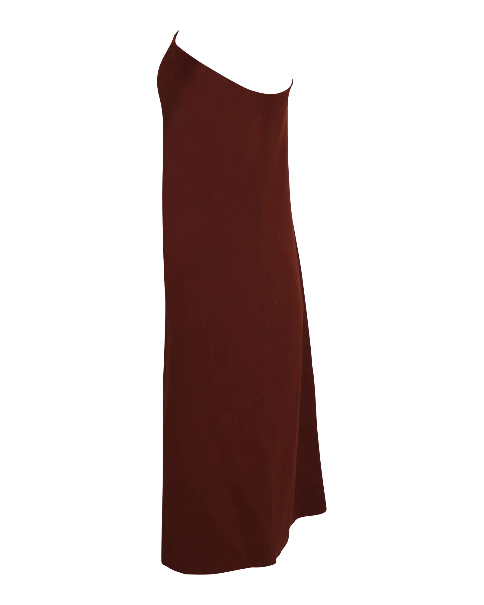 Women's Bottega Veneta One Shoulder Dress in Rust Viscose - Image 3