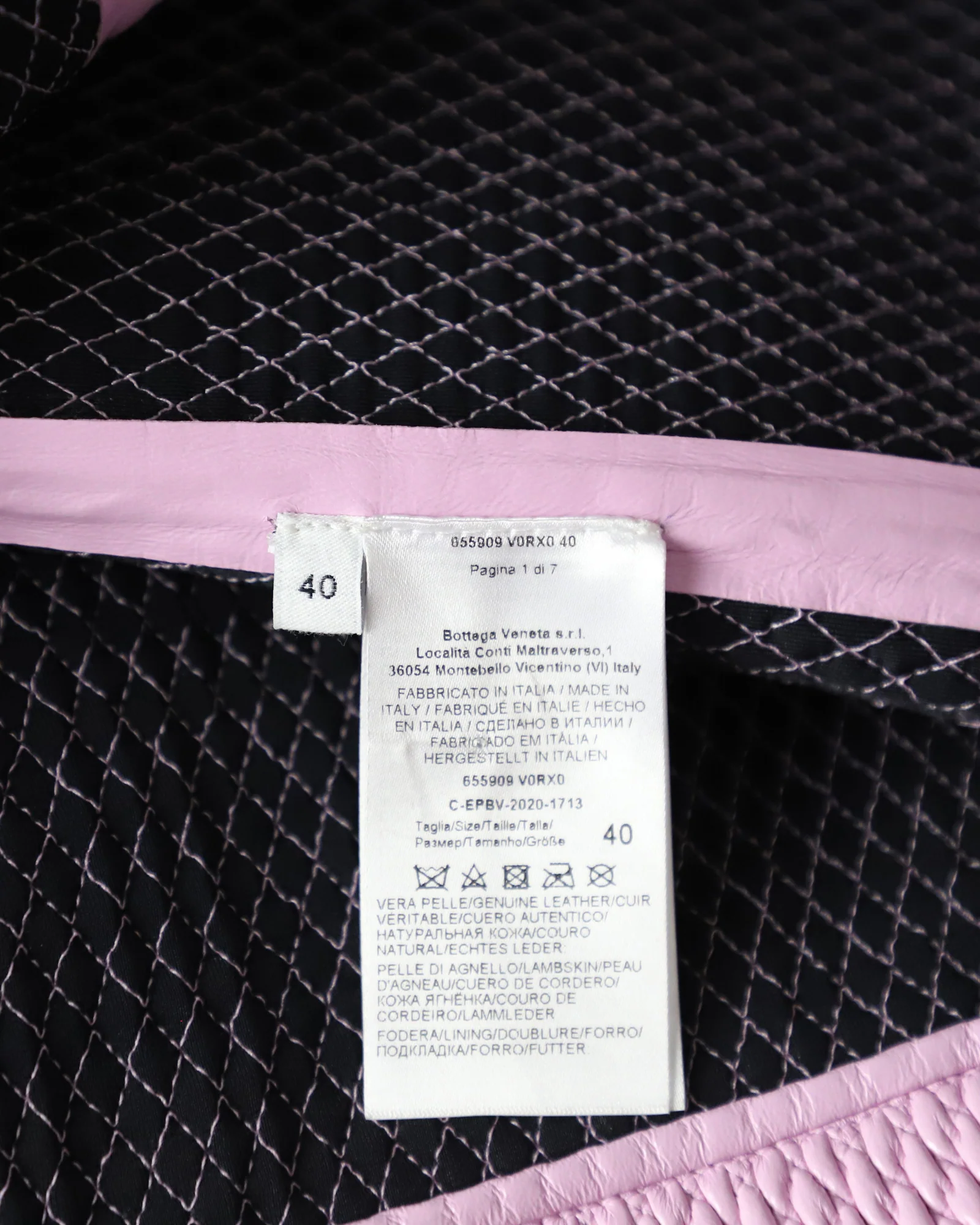 Women's Bottega Veneta Quilted Skirt in Pink Leather - Image 6