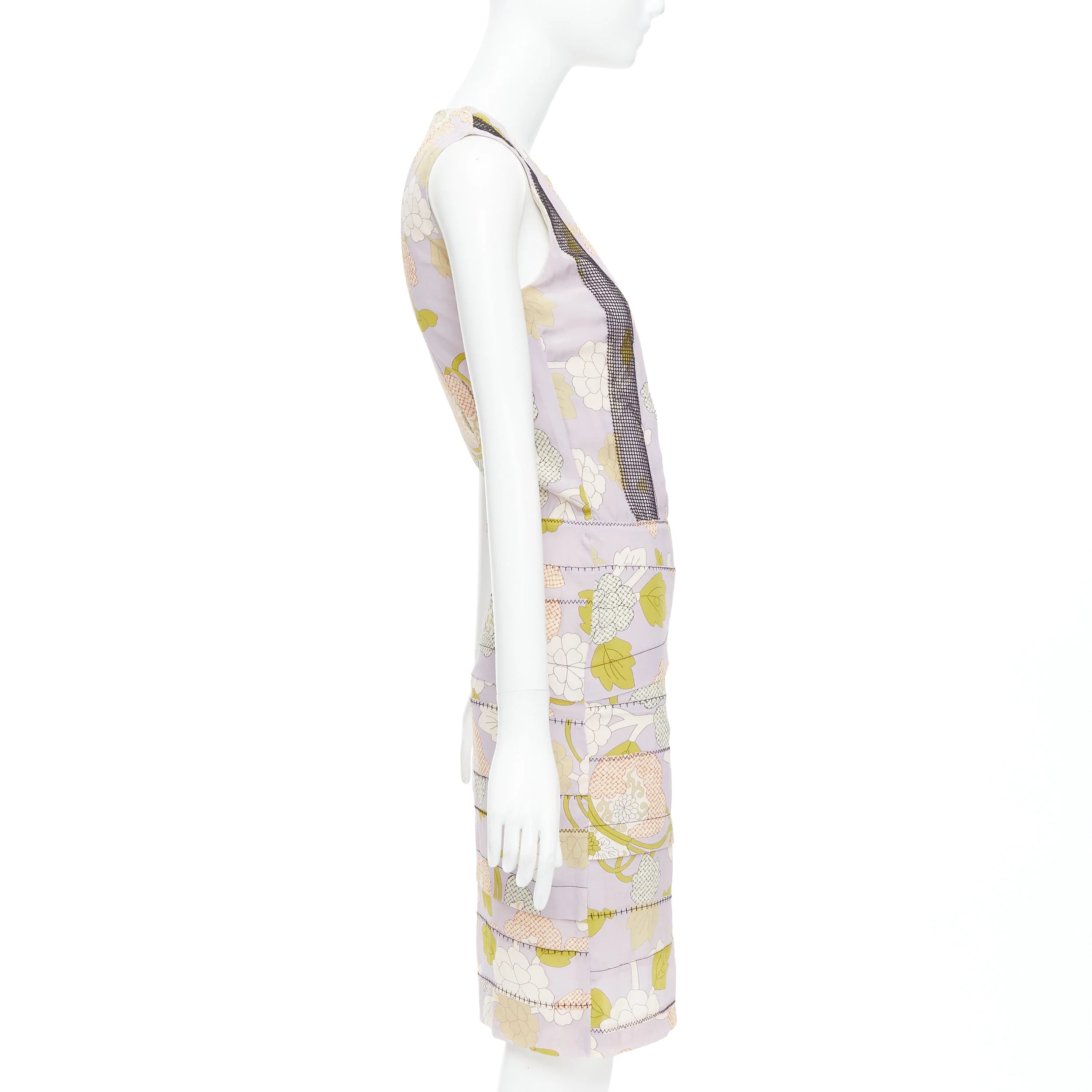 Women's Bottega Veneta Silk Floral Print Pleat Dress - Image 10