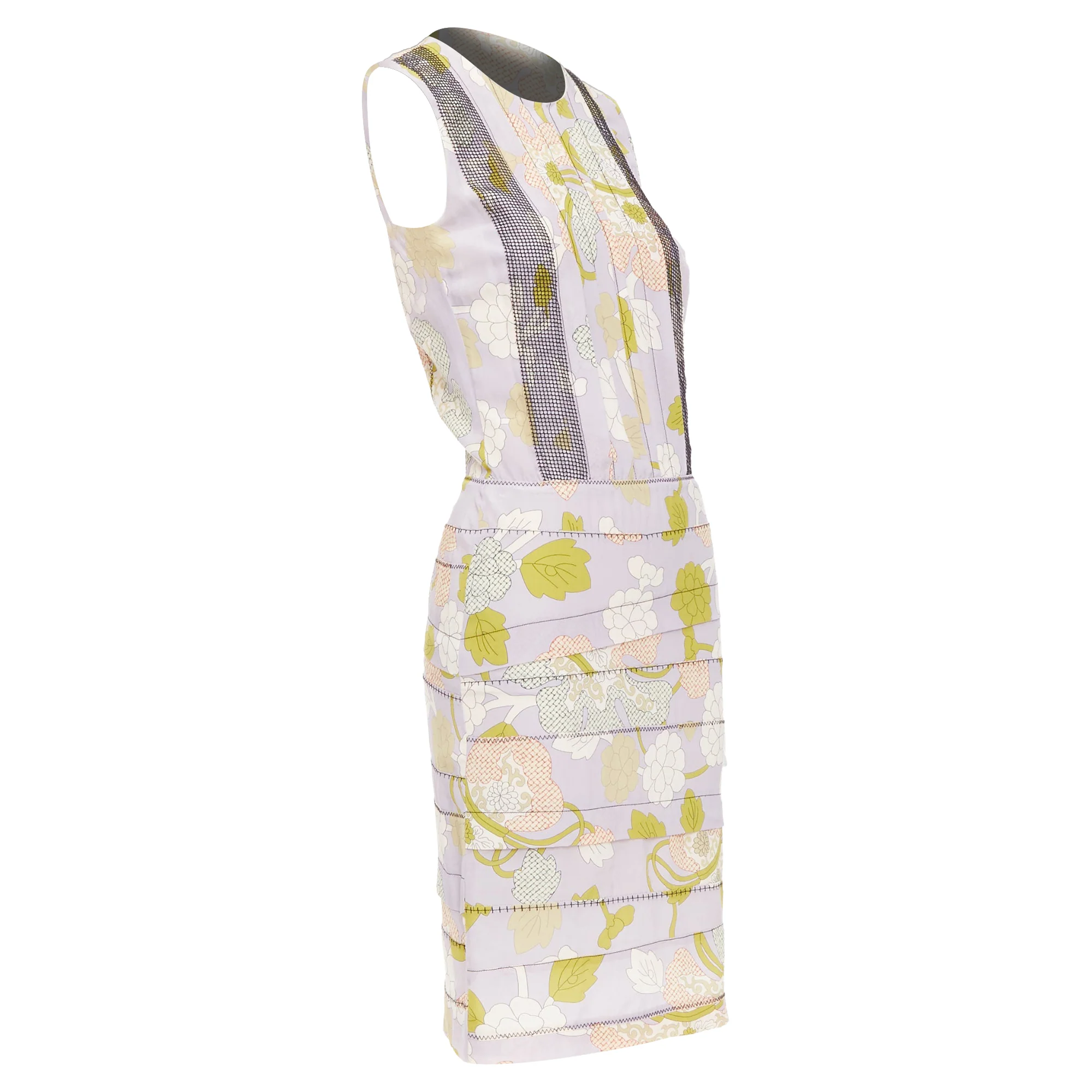 Women's Bottega Veneta Silk Floral Print Pleat Dress - Image 3