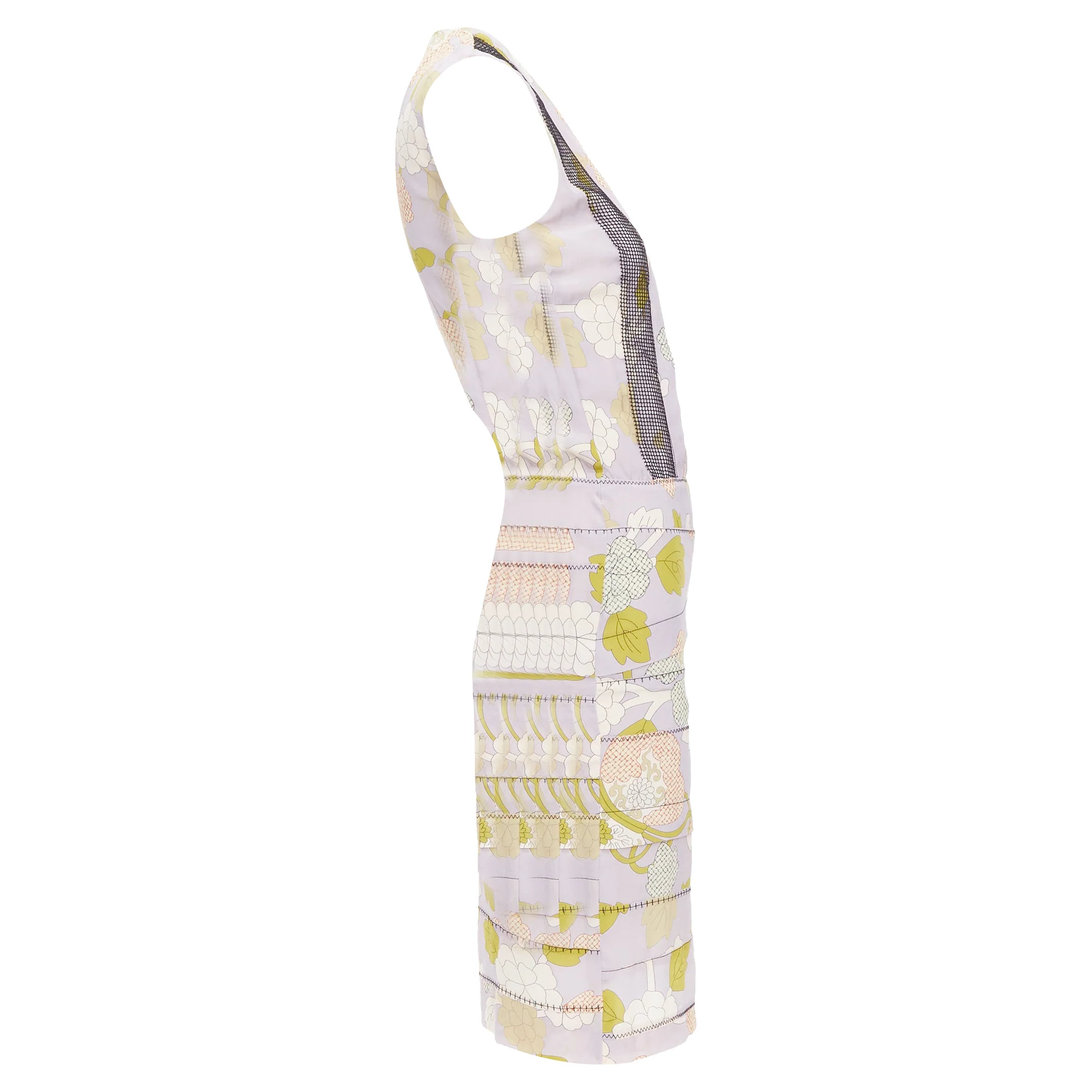 Women's Bottega Veneta Silk Floral Print Pleat Dress - Image 4