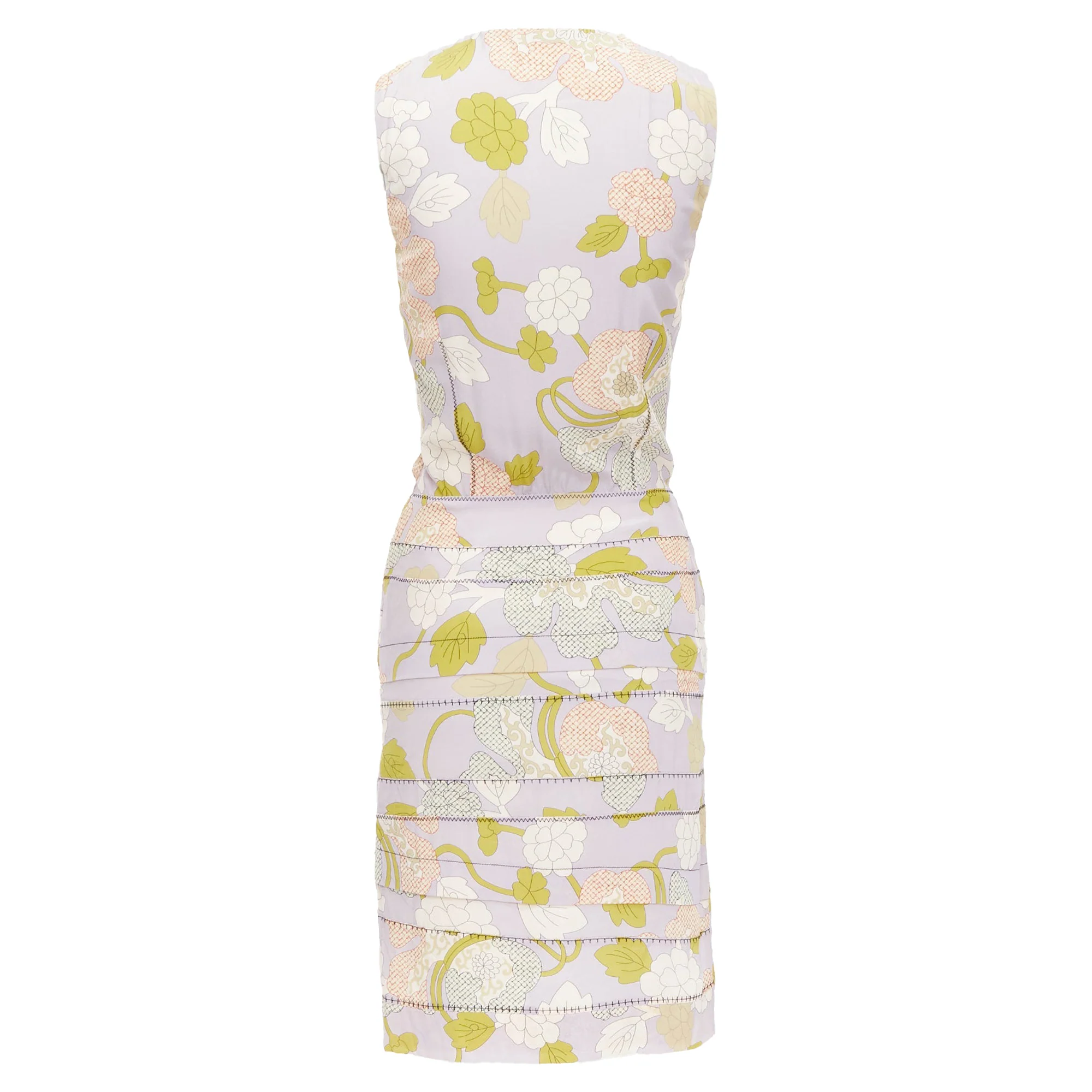 Women's Bottega Veneta Silk Floral Print Pleat Dress - Image 5