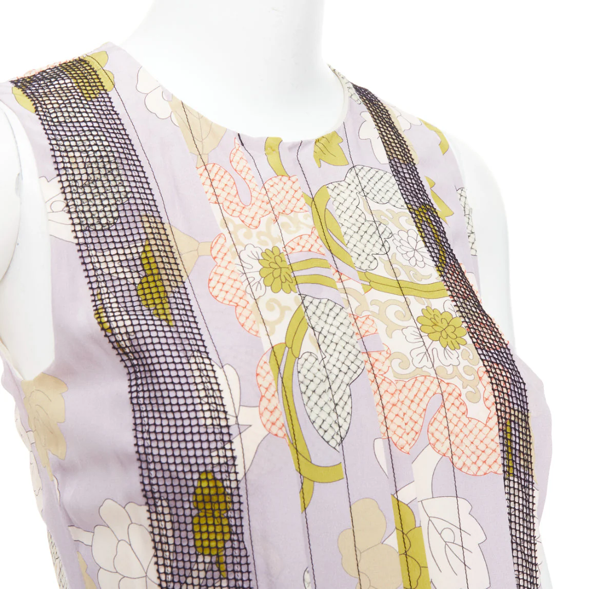 Women's Bottega Veneta Silk Floral Print Pleat Dress - Image 8