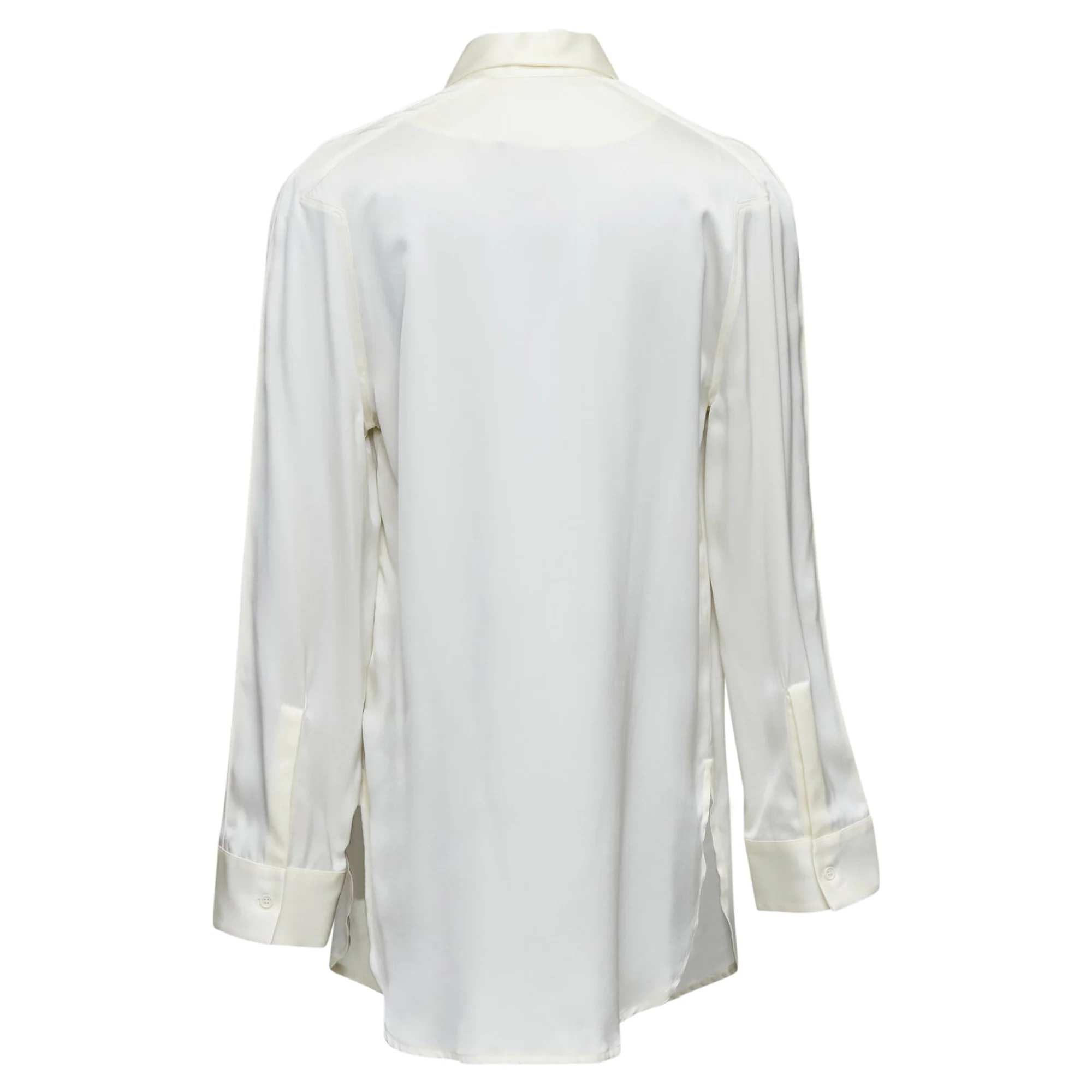 Women's Bottega Veneta Silk Ruched Raglan Sleeves Shirt - Image 5