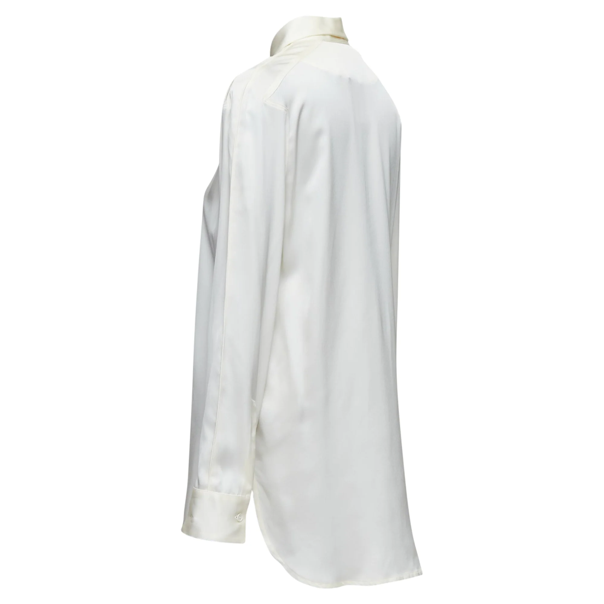 Women's Bottega Veneta Silk Ruched Raglan Sleeves Shirt - Image 6
