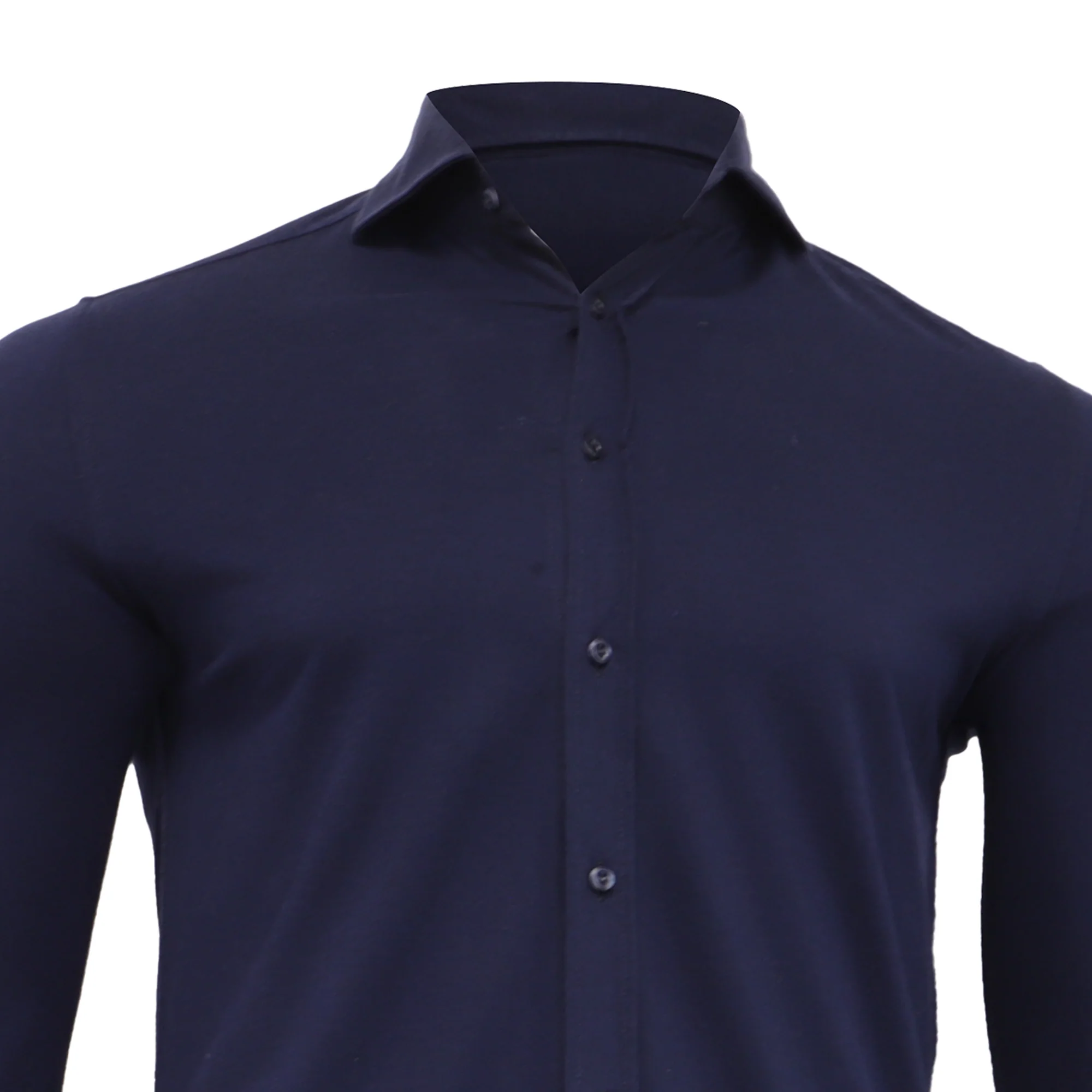 Men's Brunello Cucinelli Button Down Shirt in Navy Blue Cotton