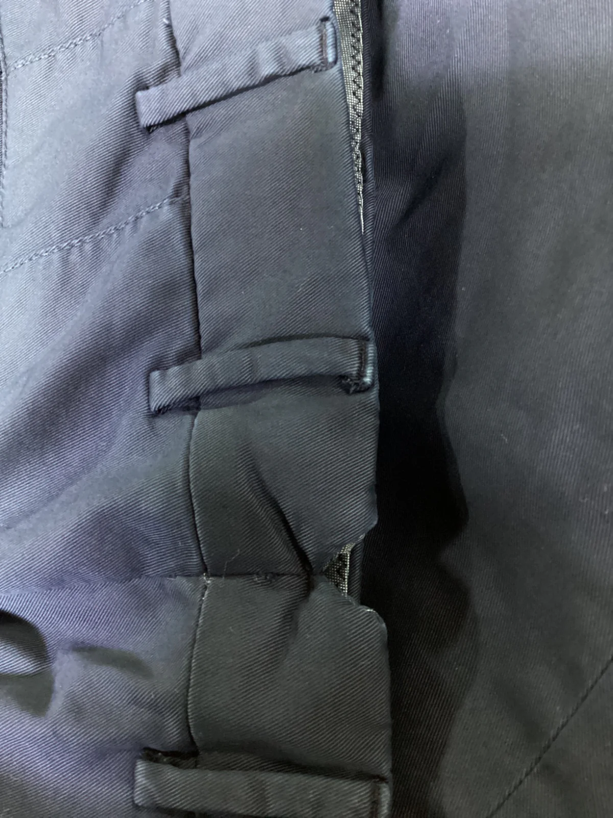 Men's Brunello Cucinelli Gabardine Italian Fit Trousers in Navy Blue Cotton - Image 10