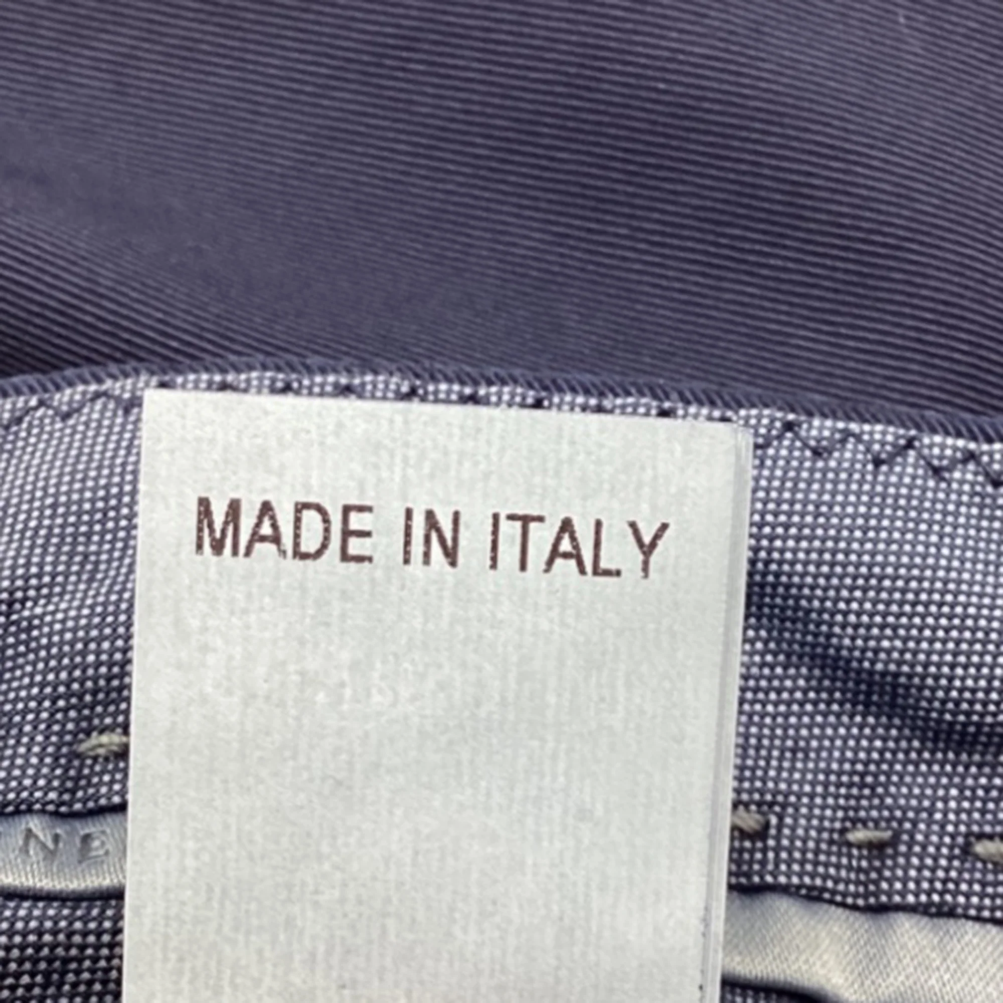 Men's Brunello Cucinelli Gabardine Trouseres in Navy Blue Cotton - Image 4