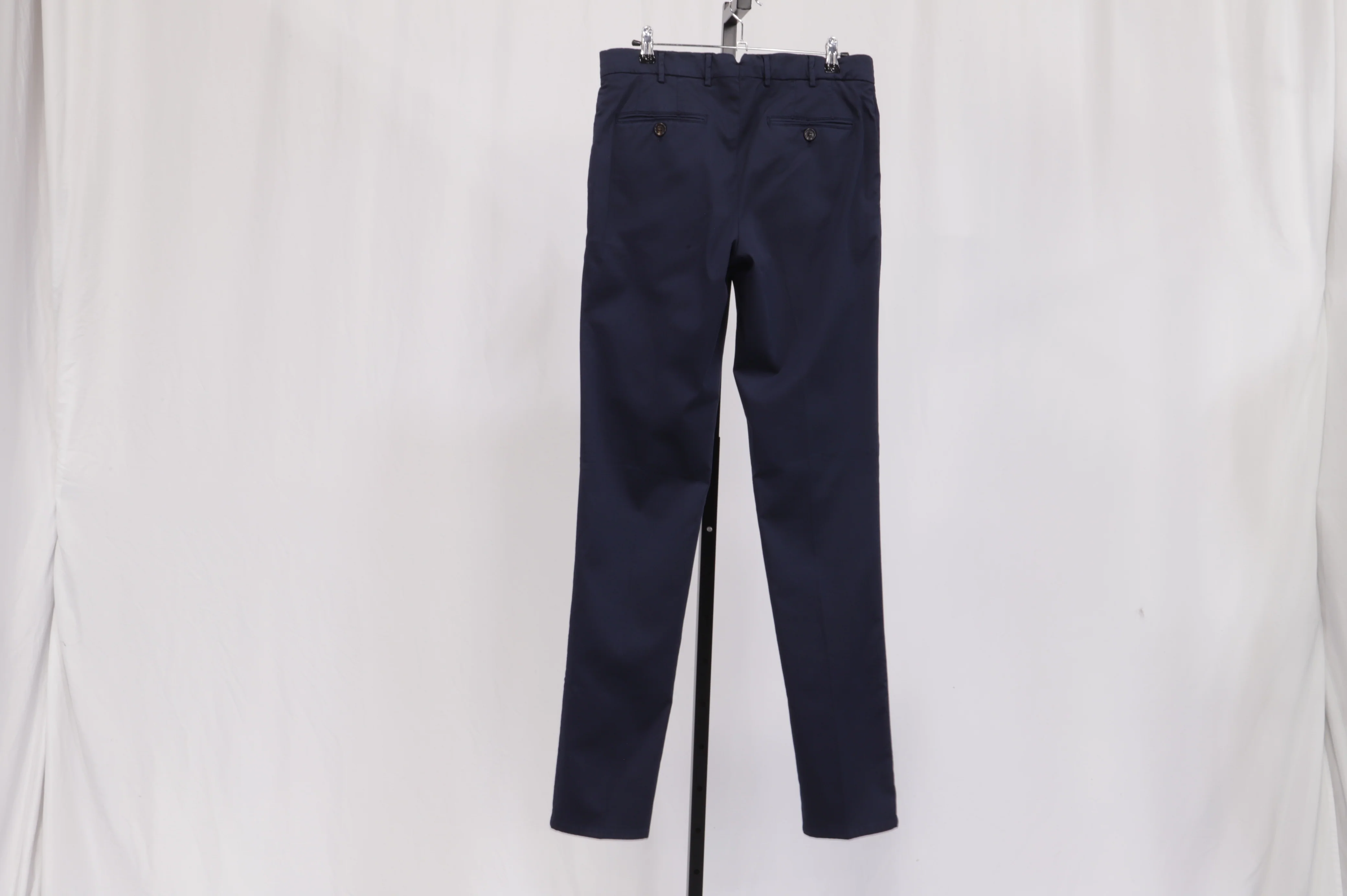 Men's Brunello Cucinelli Gabardine Trouseres in Navy Blue Cotton - Image 7