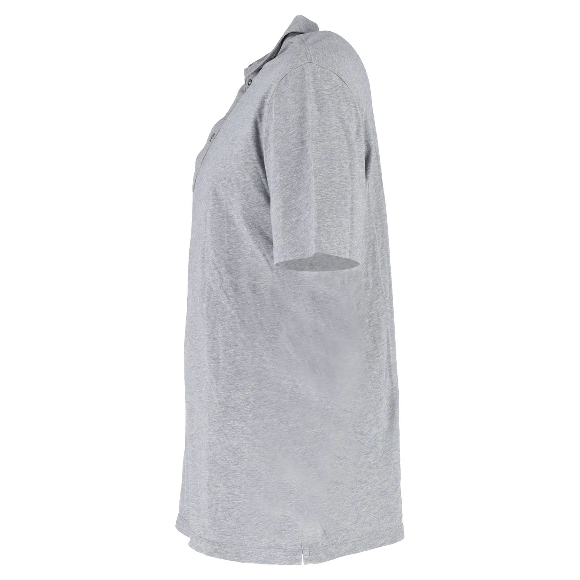 Men's Brunello Cucinelli Short Sleeve Polo Shirt in Grey Cotton - Image 2