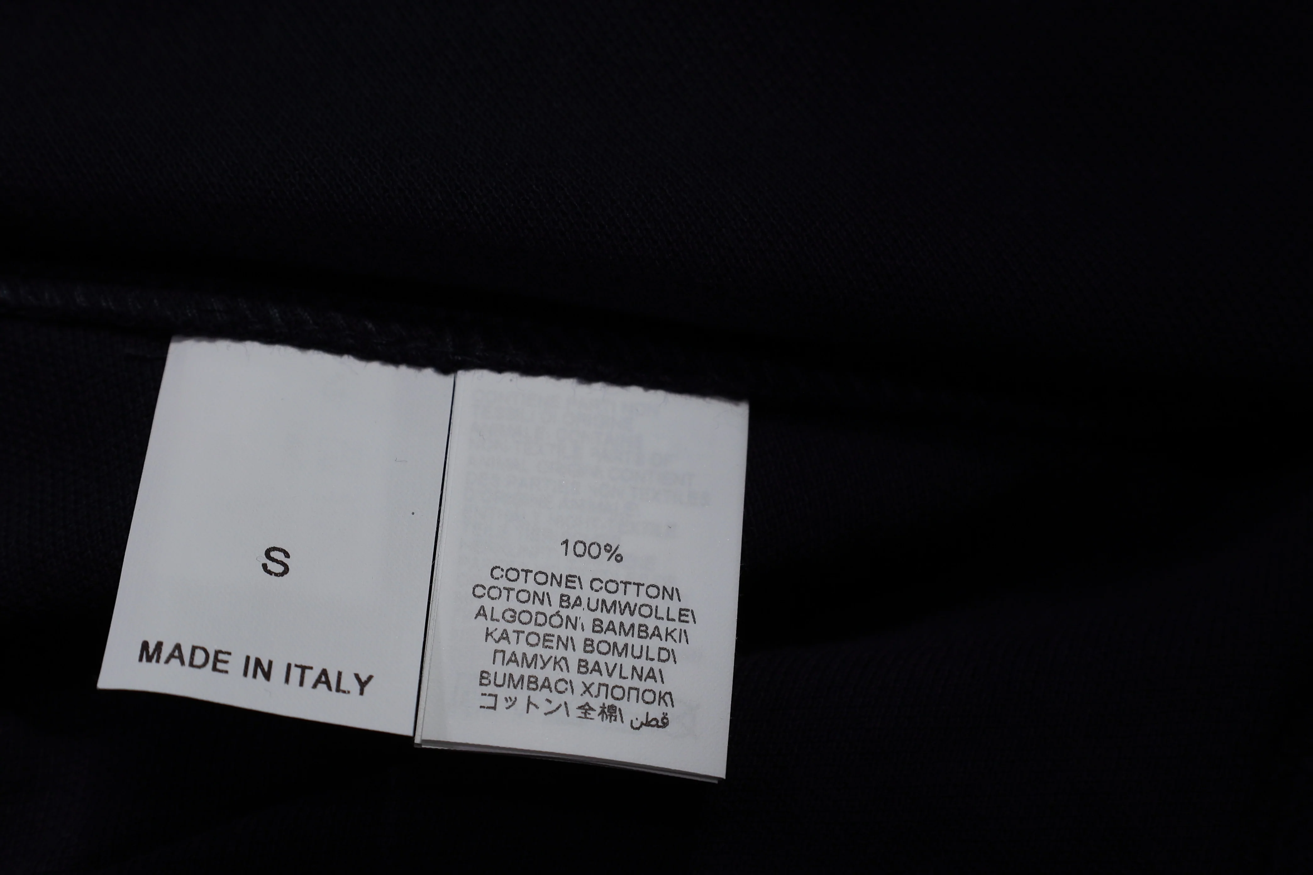 Men's Brunello Cucinelli Short Sleeve Polo Shirt in Navy Blue Cotton - Image 10