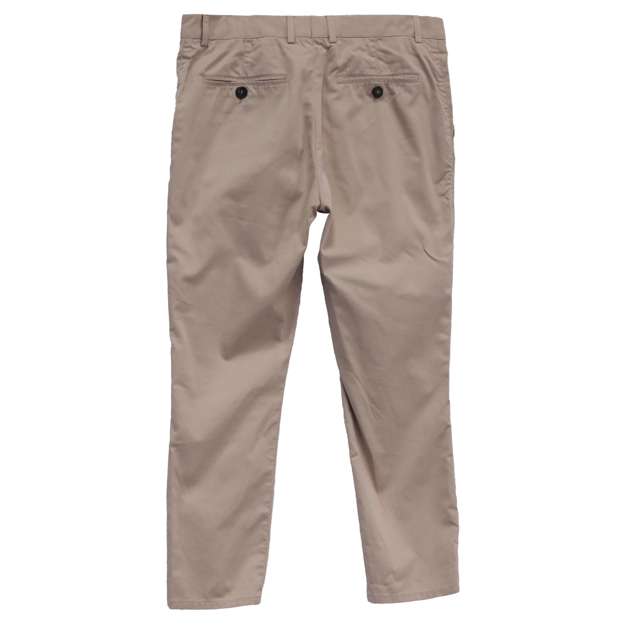 Men's Brunello Cucinelli Slim Fit Pants in Beige Cotton - Image 2