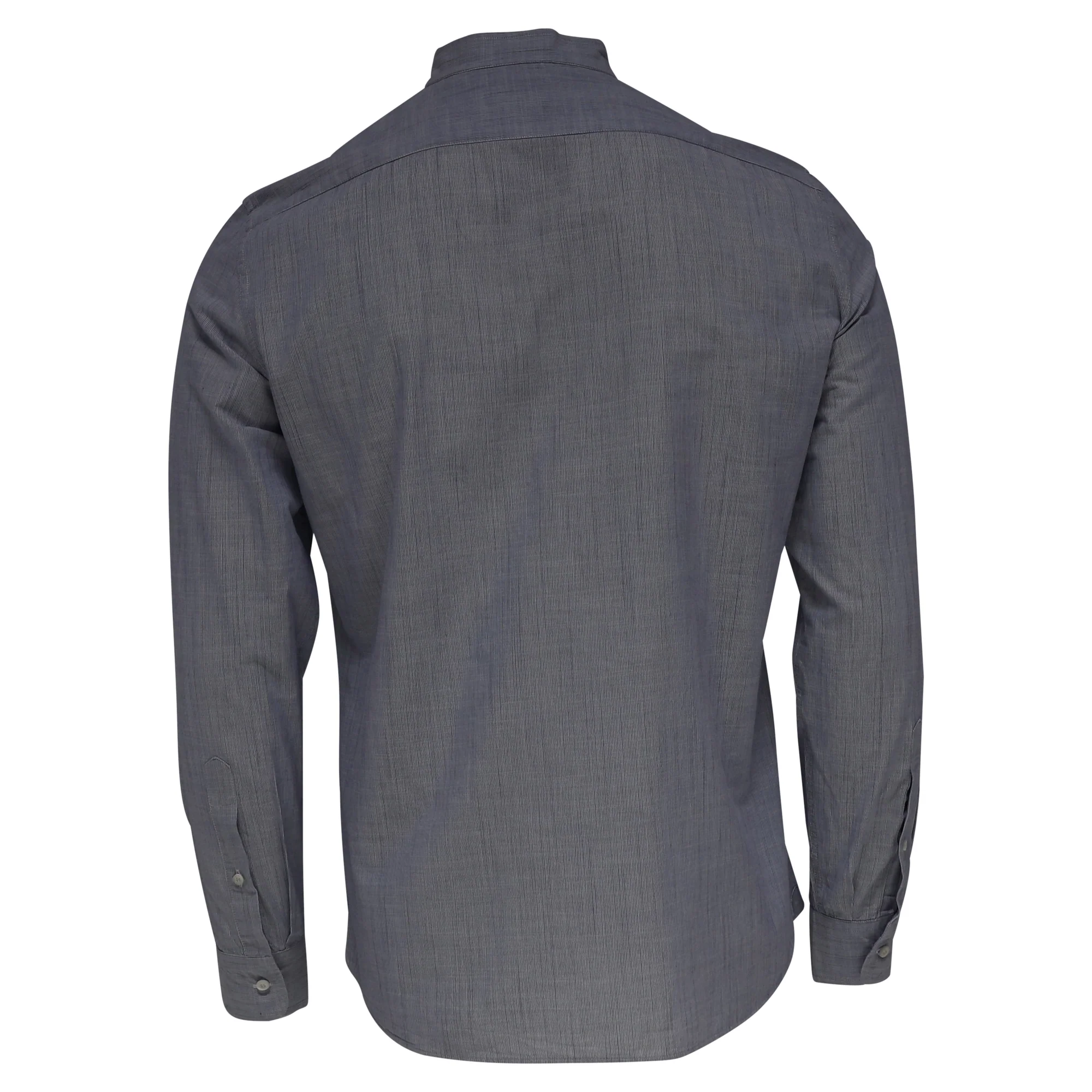 Men's Brunello Cucinelli Striped Button-Down Shirt in Blue Cotton - Image 4