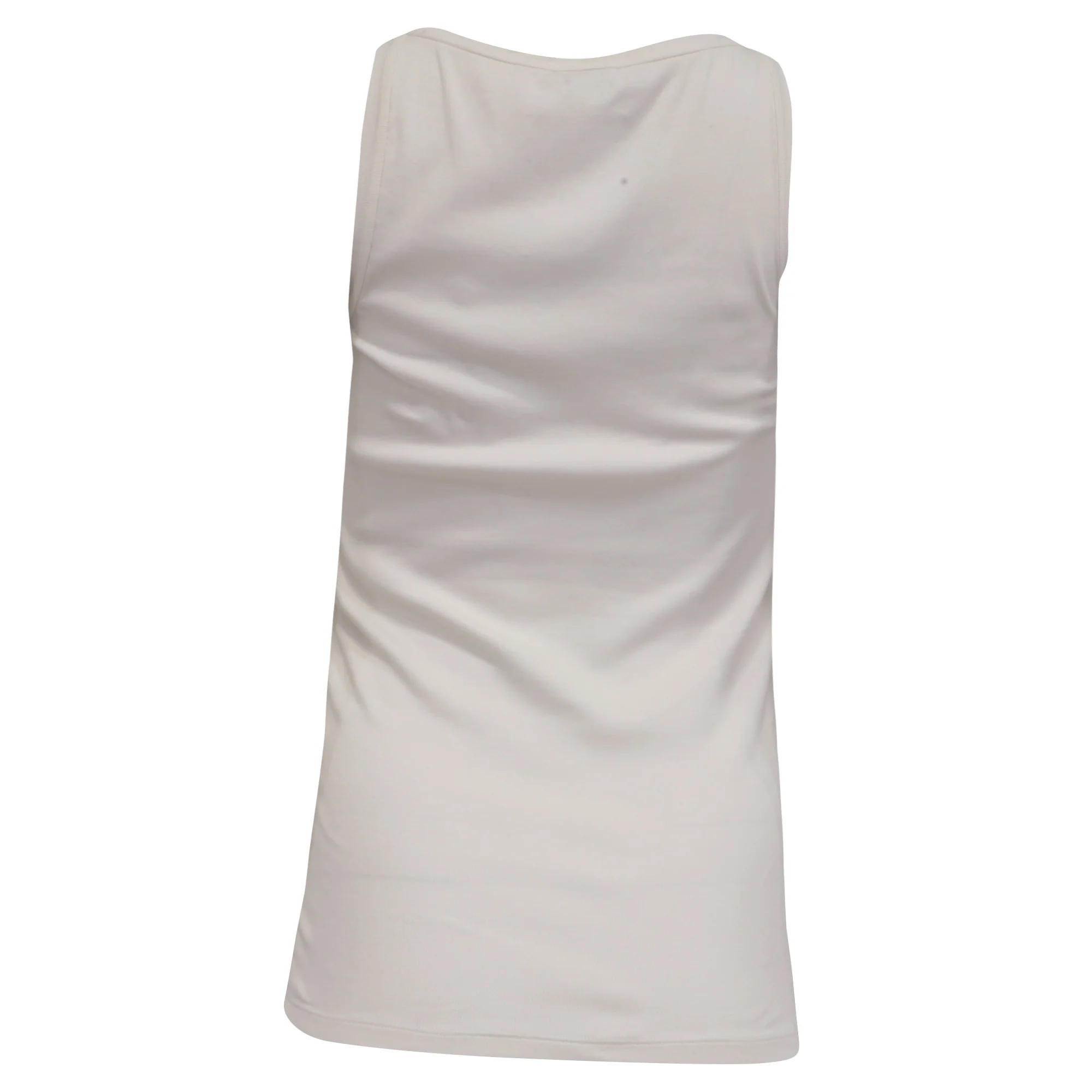 Women's Brunello Cucinelli Tank Top in White Cotton - Image 4