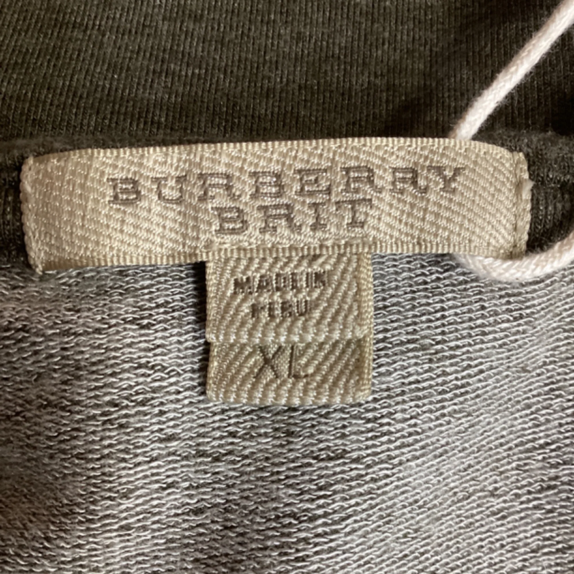 Men's Burberry Brit Crewneck Long Sleeve T-Shirt in Olive Lyocell - Image 5