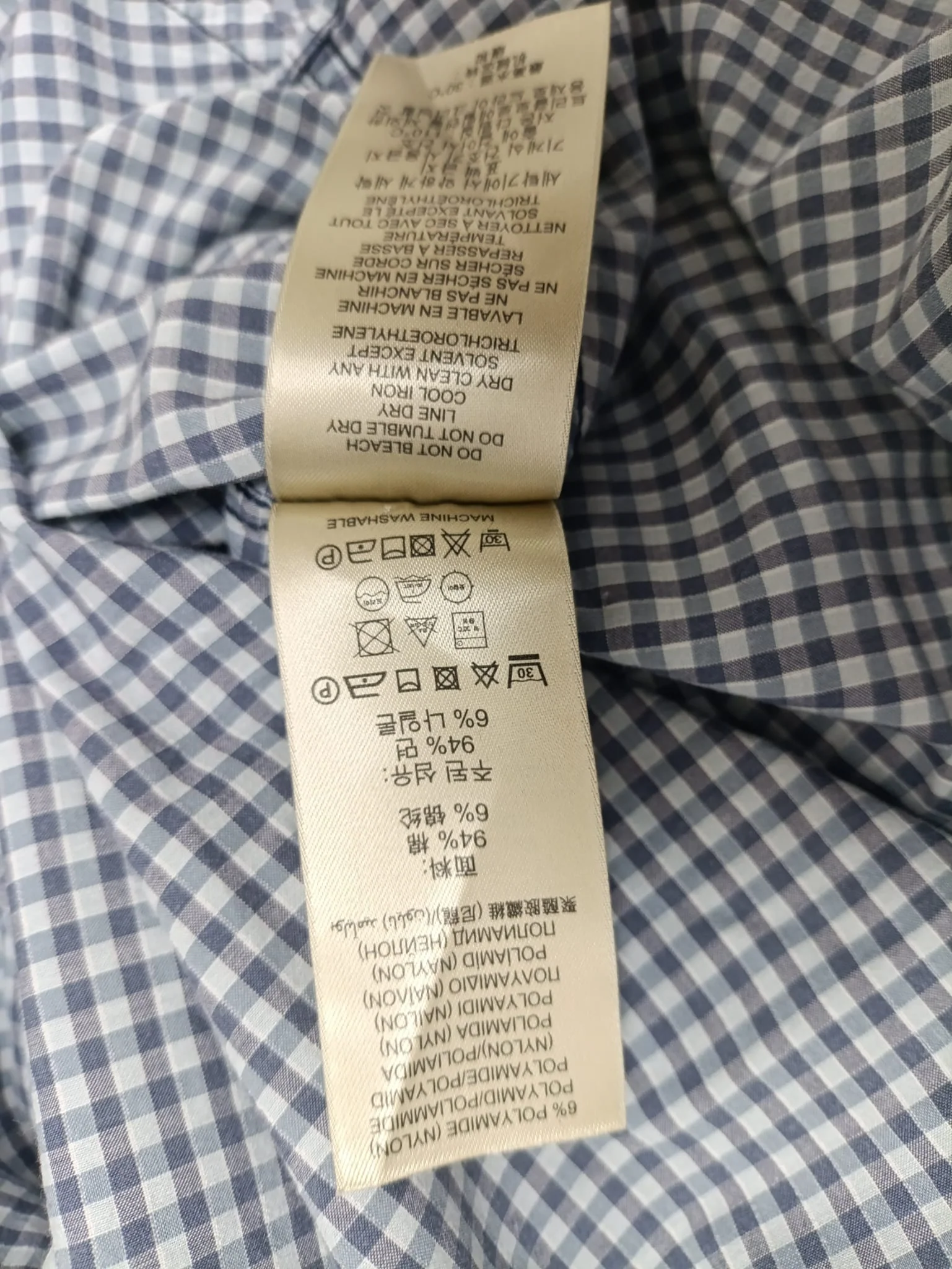 Men's Burberry Brit Plaid Shirt in Grey Cotton - Image 10