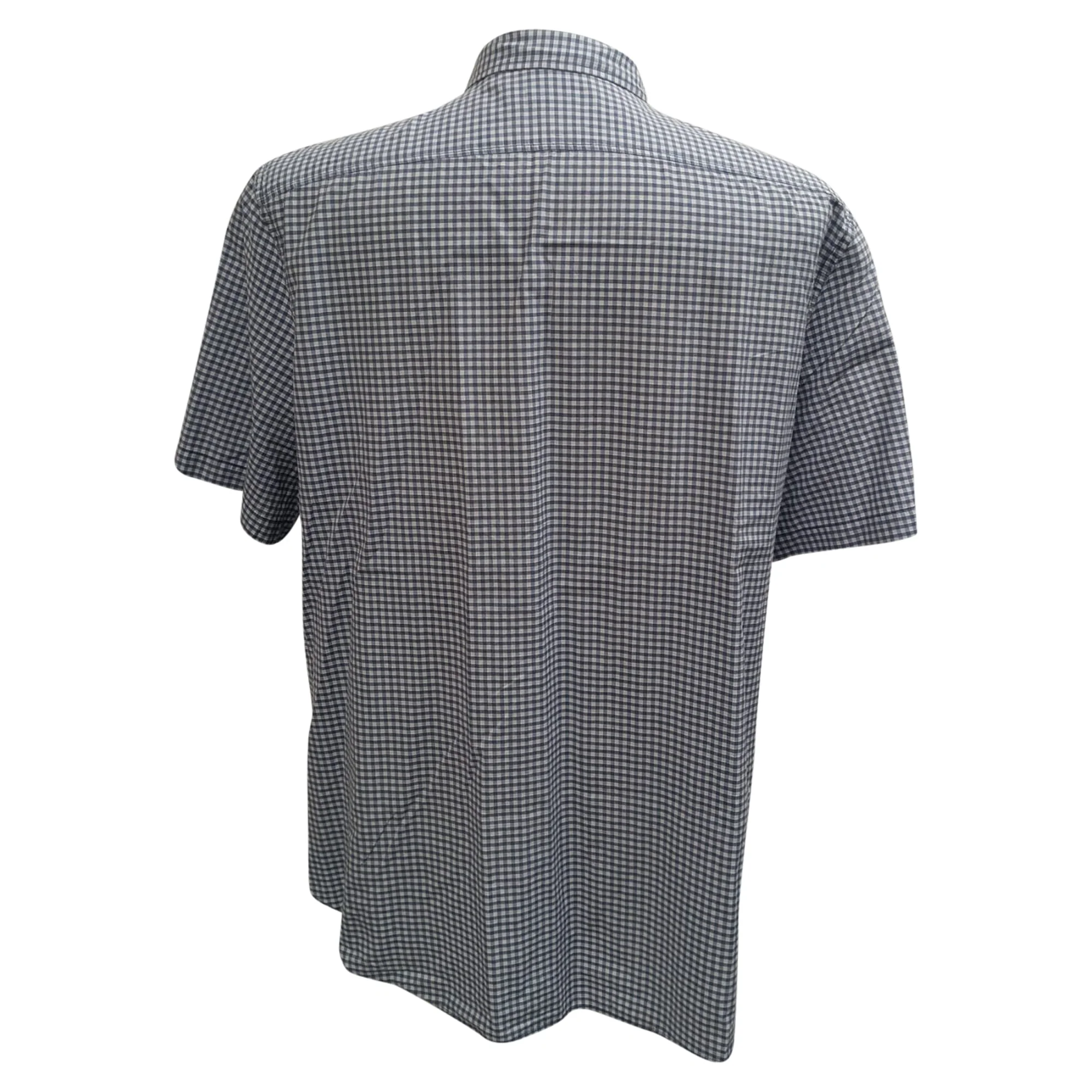 Men's Burberry Brit Plaid Shirt in Grey Cotton - Image 3