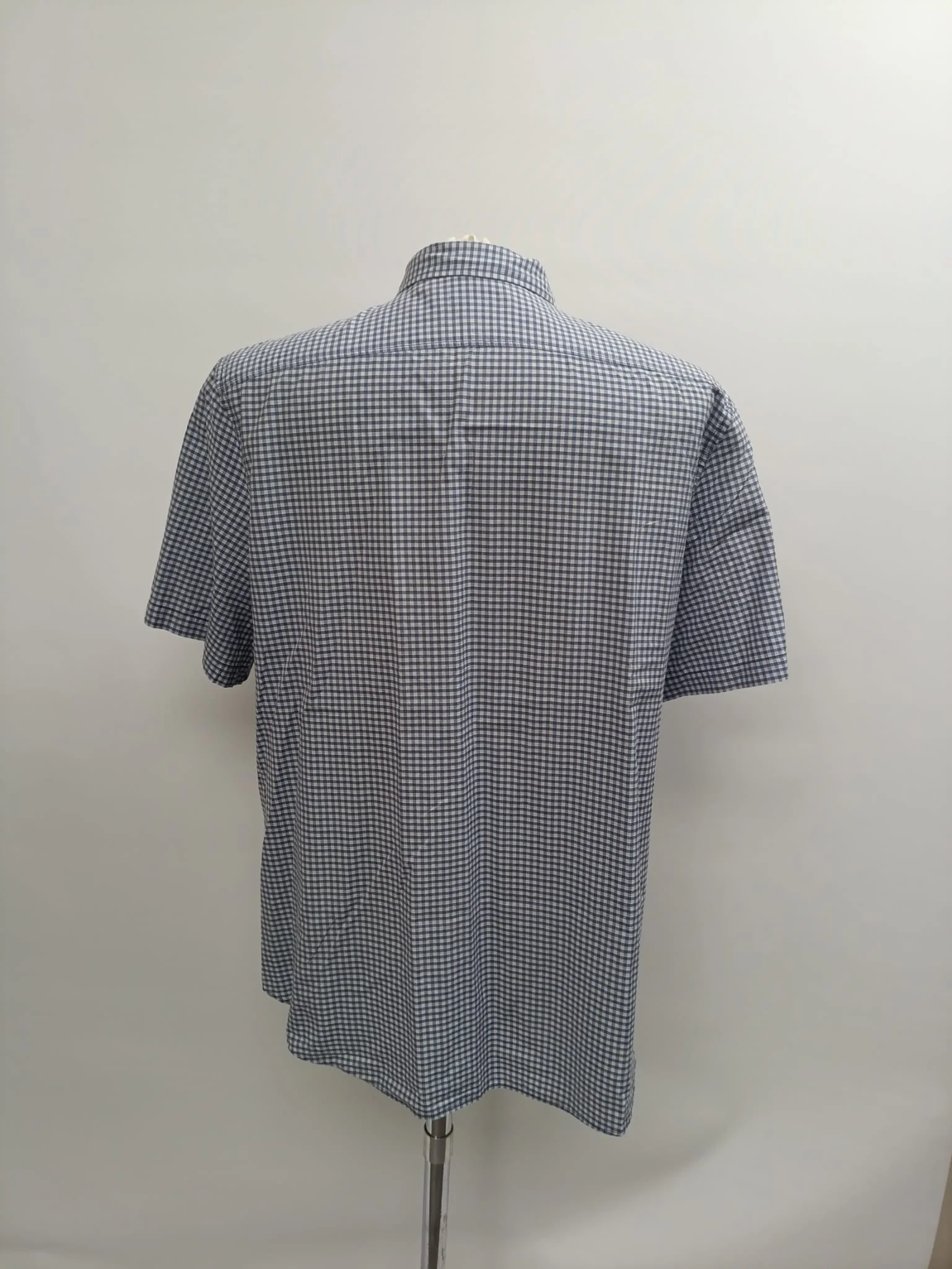 Men's Burberry Brit Plaid Shirt in Grey Cotton - Image 8