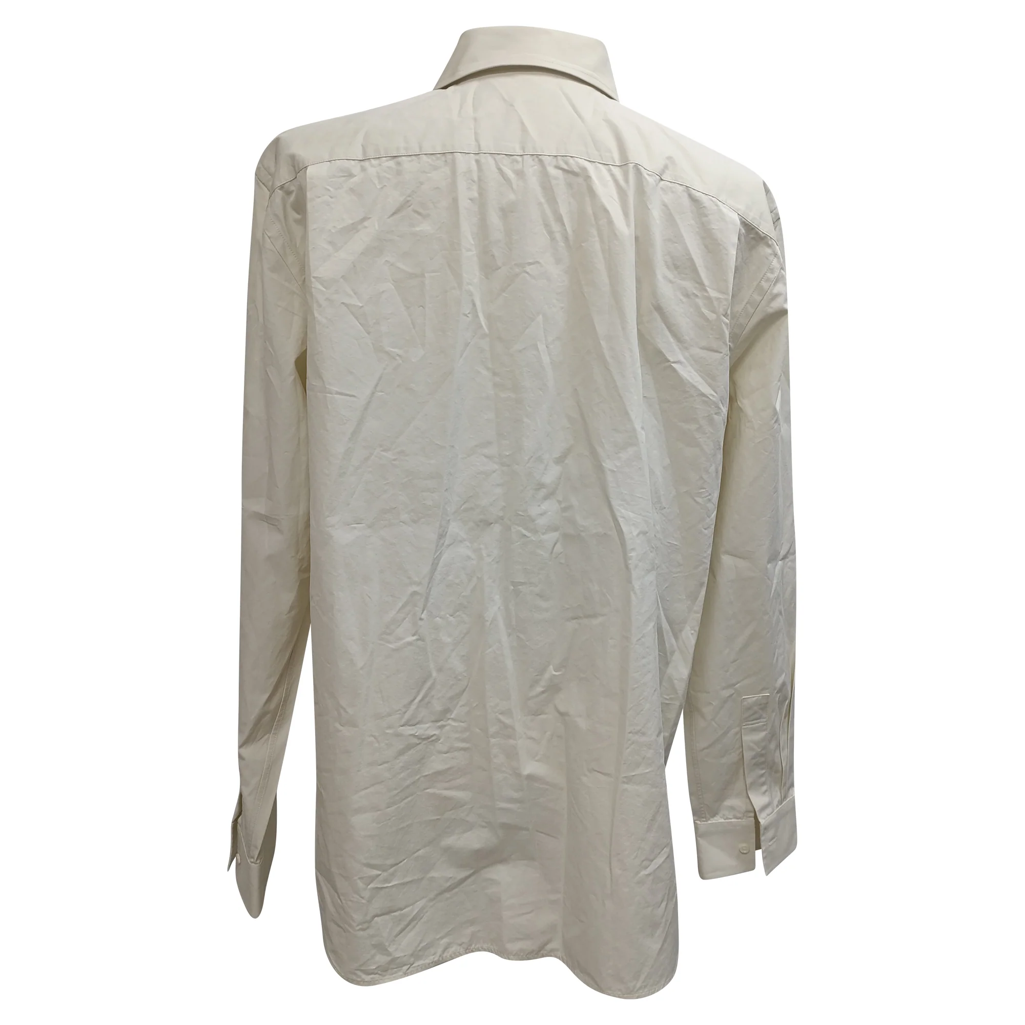 Men's Burberry Button Down Shirt in White Cotton - Image 2