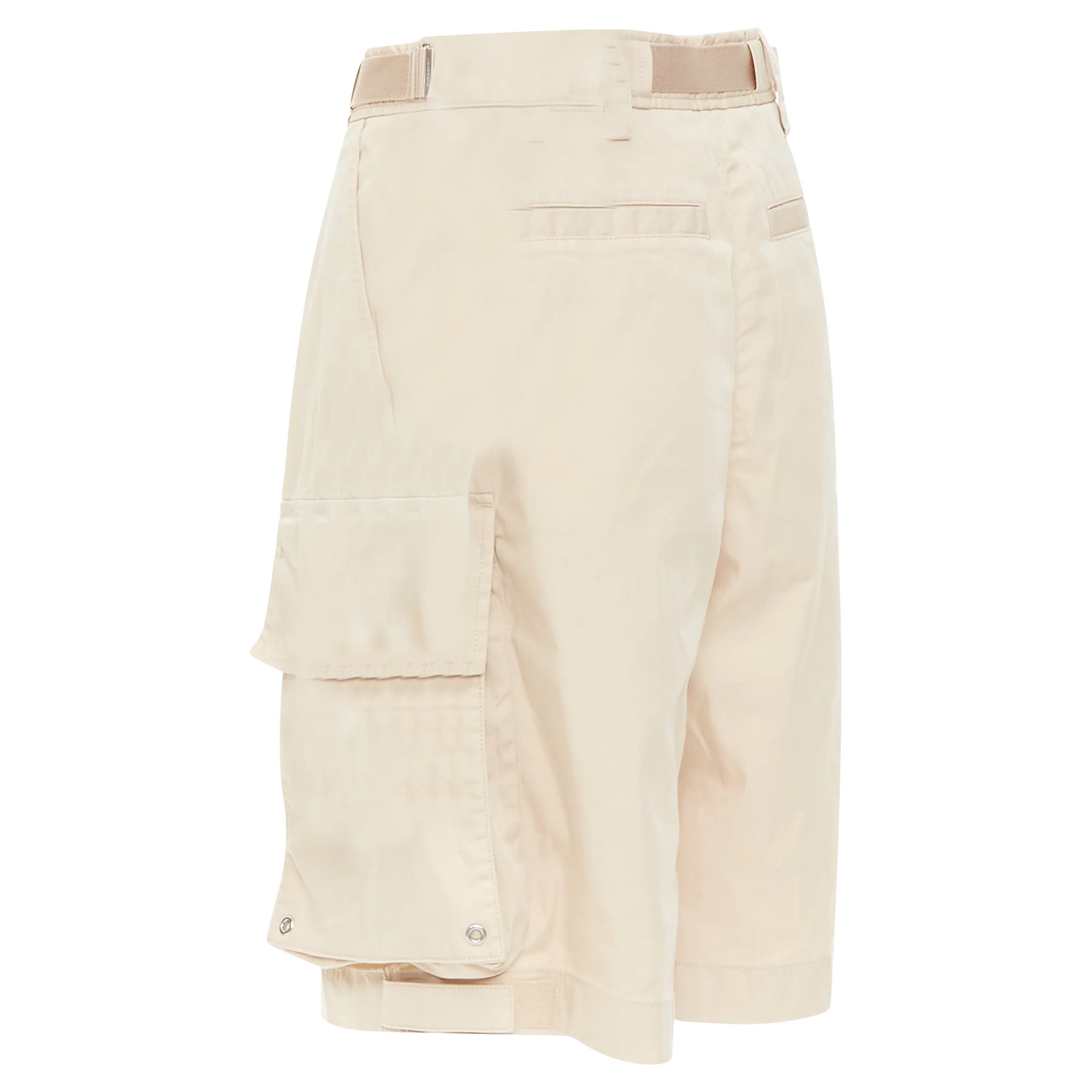 Men's BURBERRY soft fawn beige technical cotton Billy multi pocket cargo shorts T44 XS - Image 6