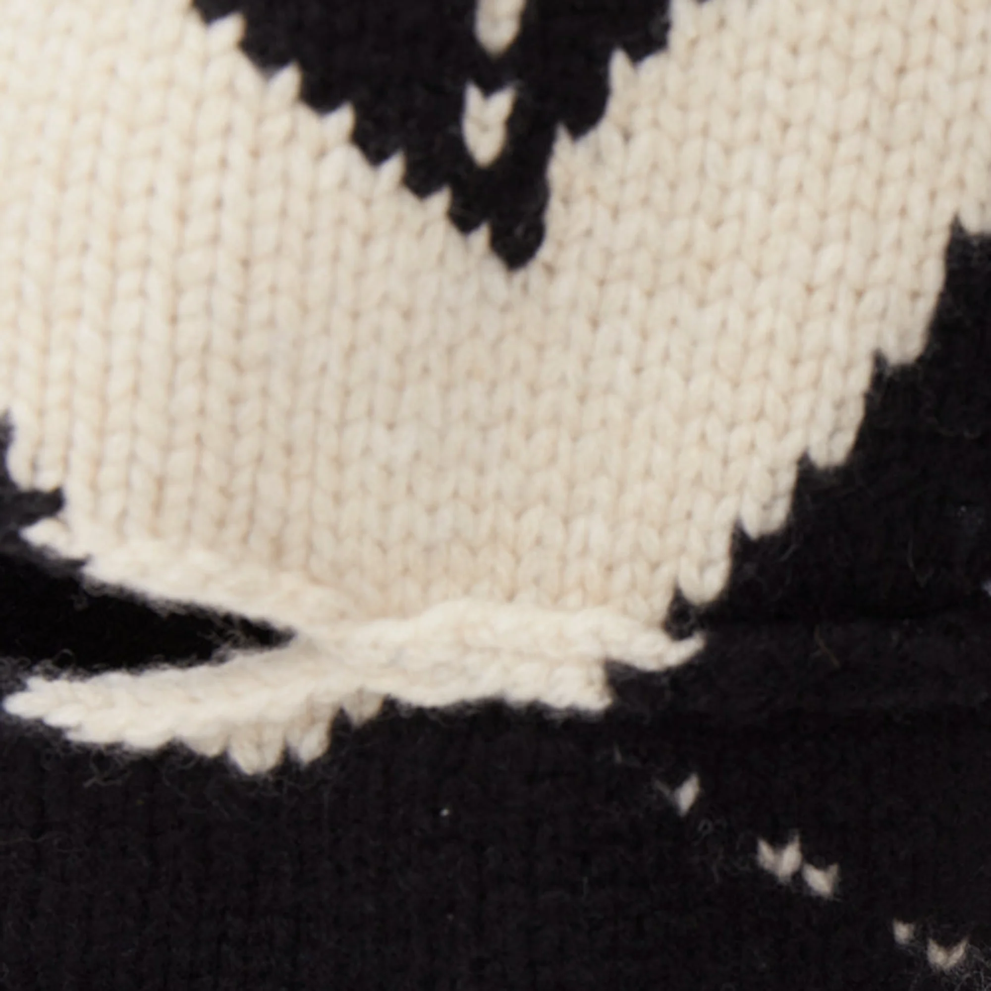 Women's BURBERRY Nyla black cream merino wool cashmere logo intarsia cut out cardigan S - Image 8