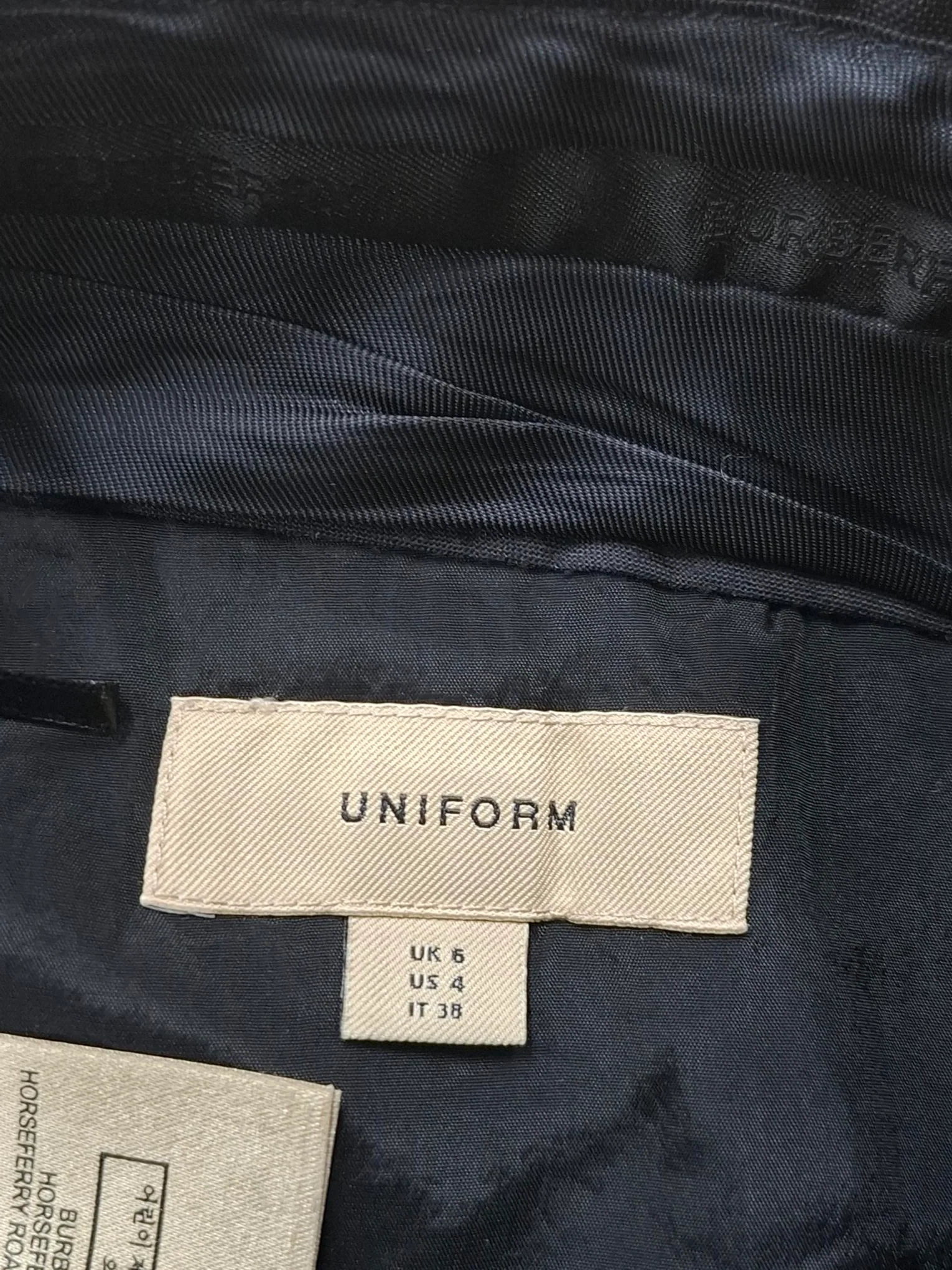 Women's Burberry Straight-Leg Trousers in Black Wool - Image 7