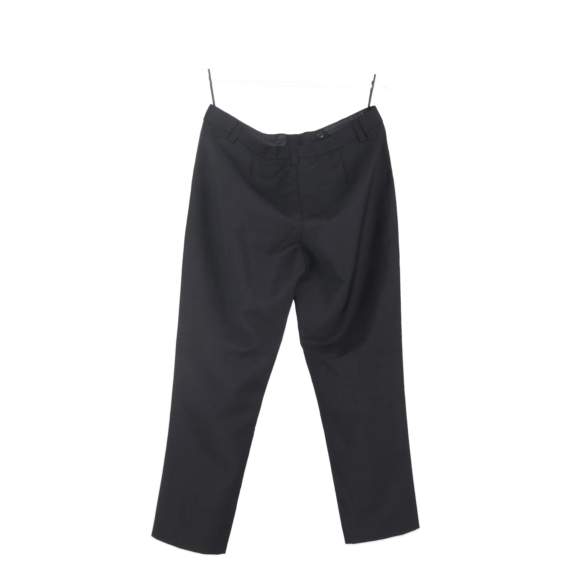 Women's Burberry Straight-Leg Trousers in Black Wool - Image 6