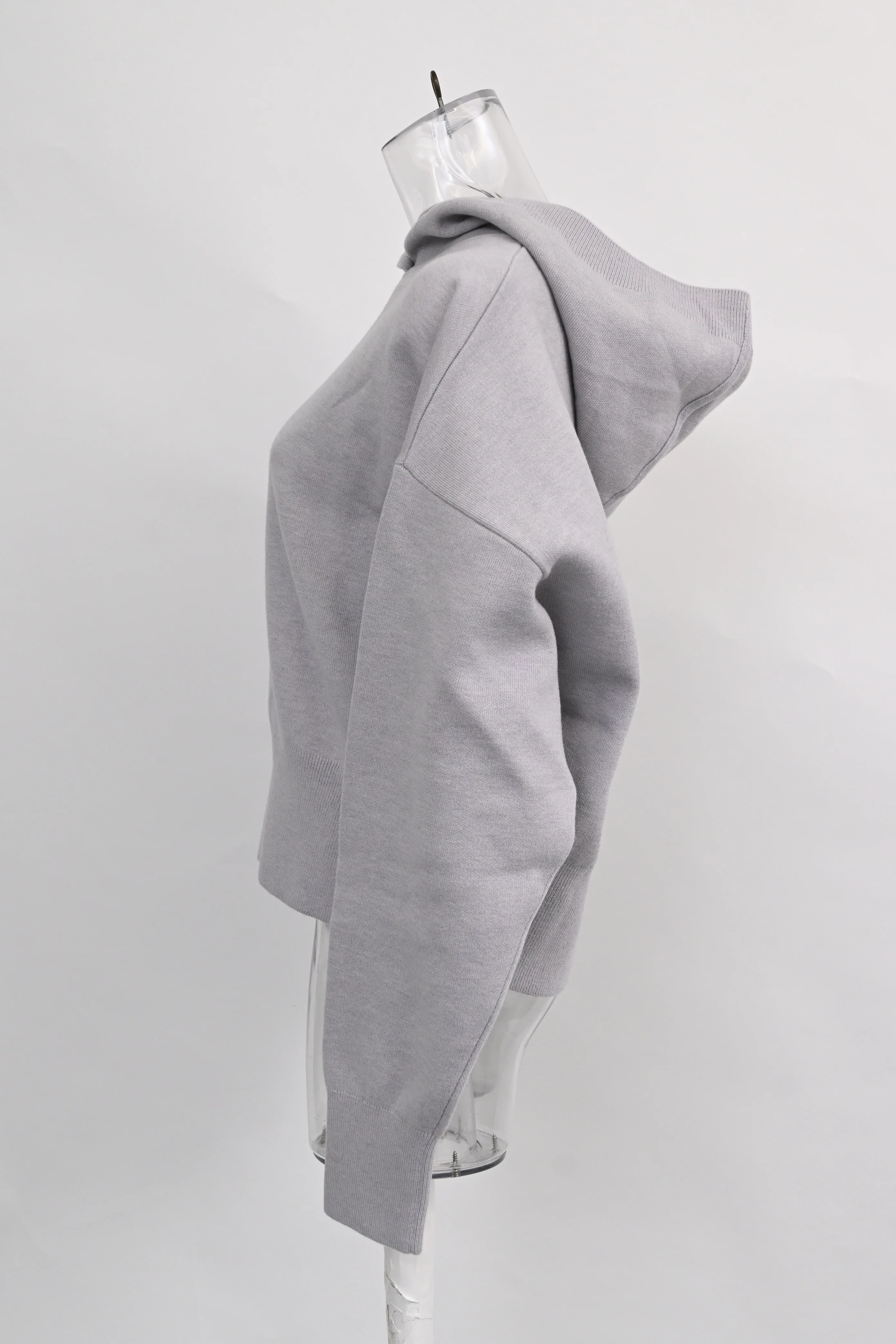 Women's Canada Goose Holton Hoodie in Grey Wool - Image 7