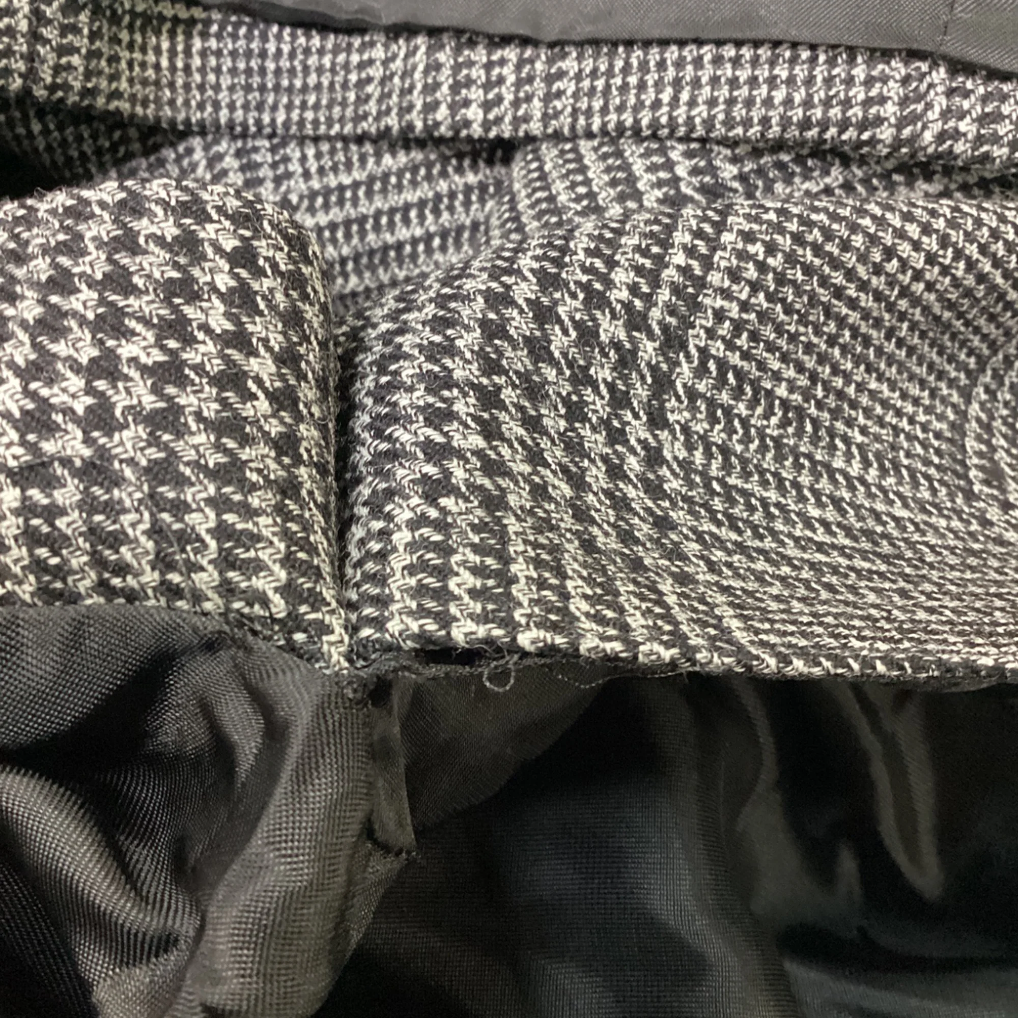 Men's Celine Houndstooth Blazer in Grey Wool - Image 6