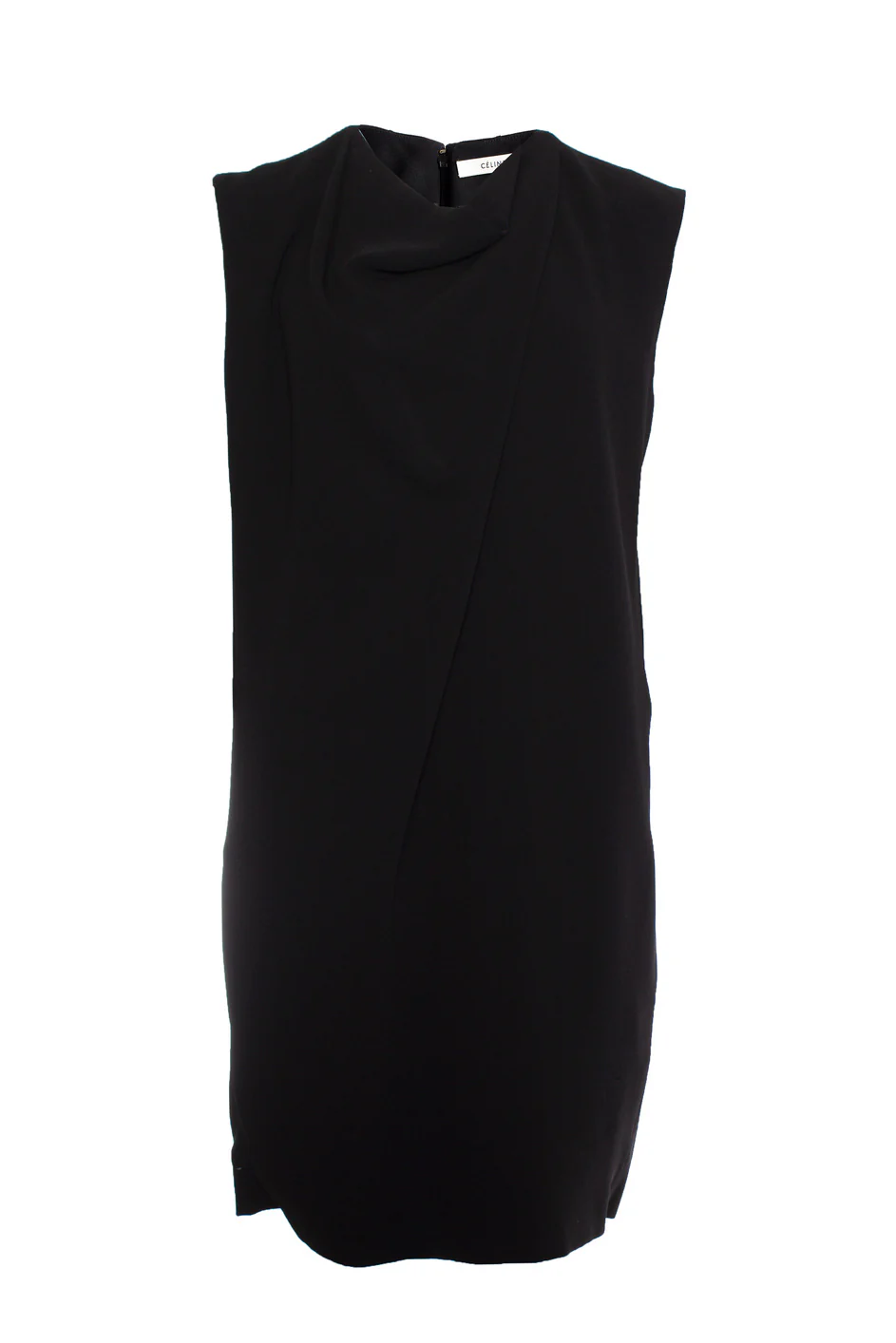 Women's Celine black draped dress