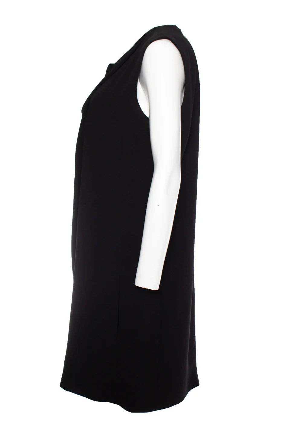 Women's Celine black draped dress - Image 4