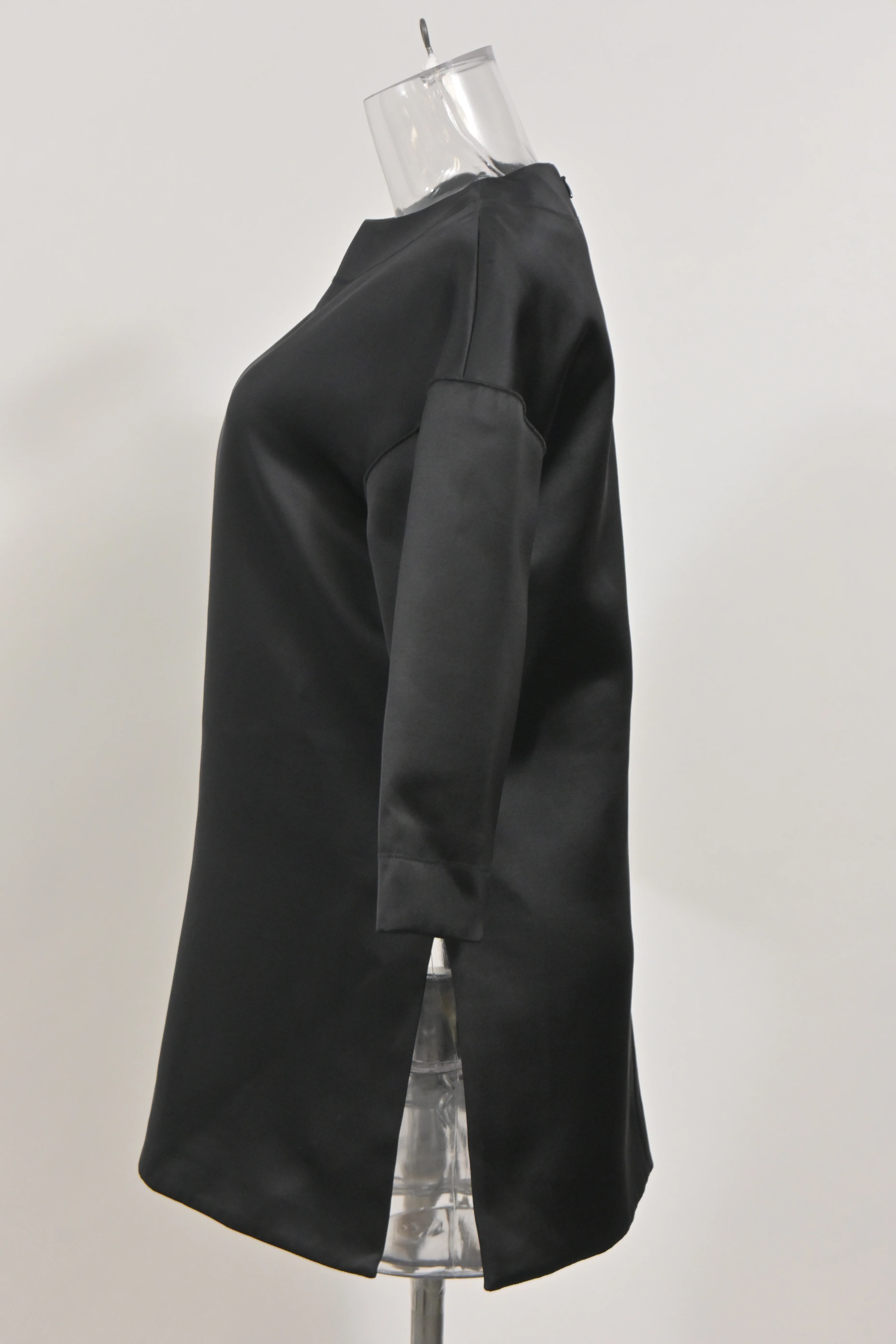 Women's Celine Oversized Round Neck T-Shirt in Black Cotton - Image 10