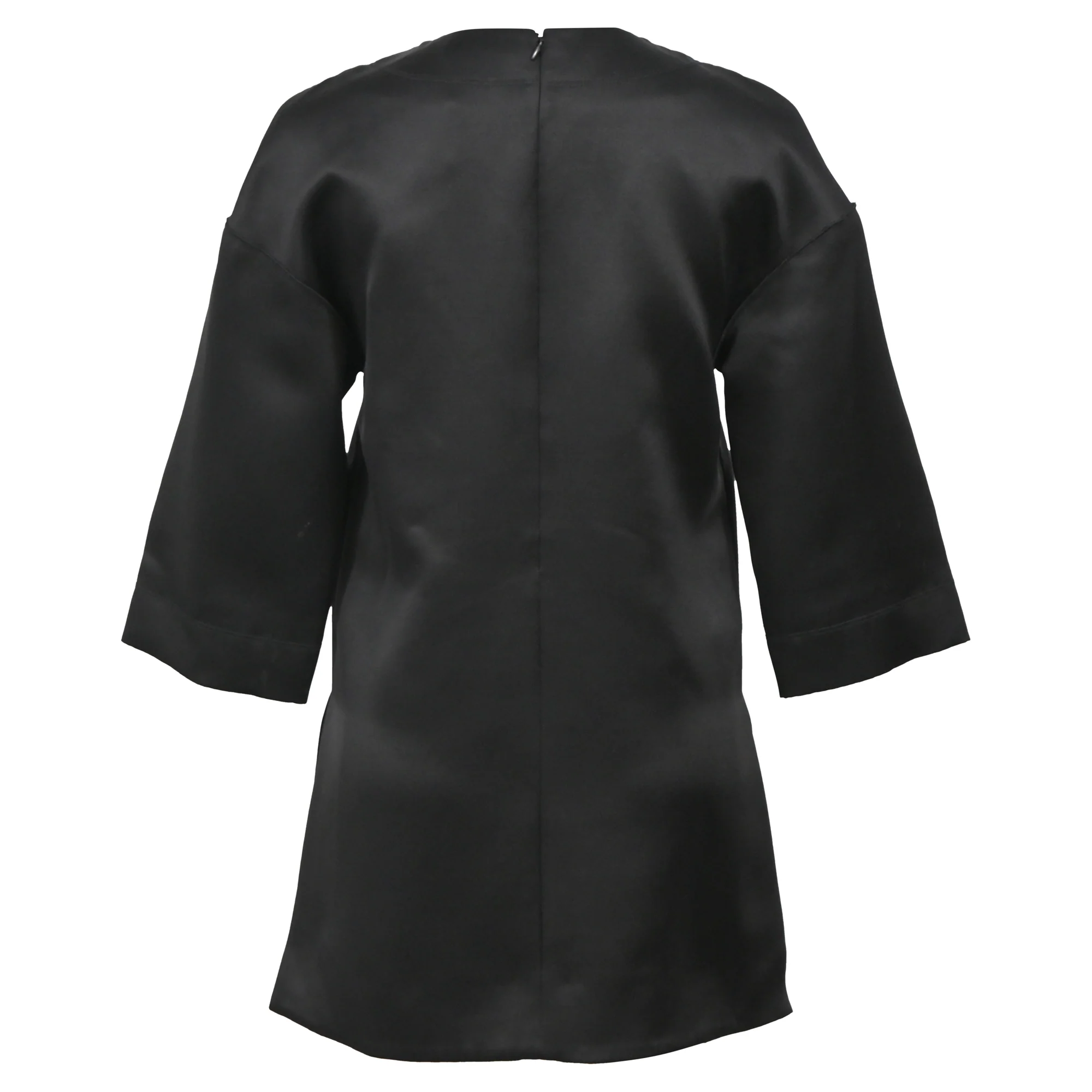 Women's Celine Oversized Round Neck T-Shirt in Black Cotton - Image 3