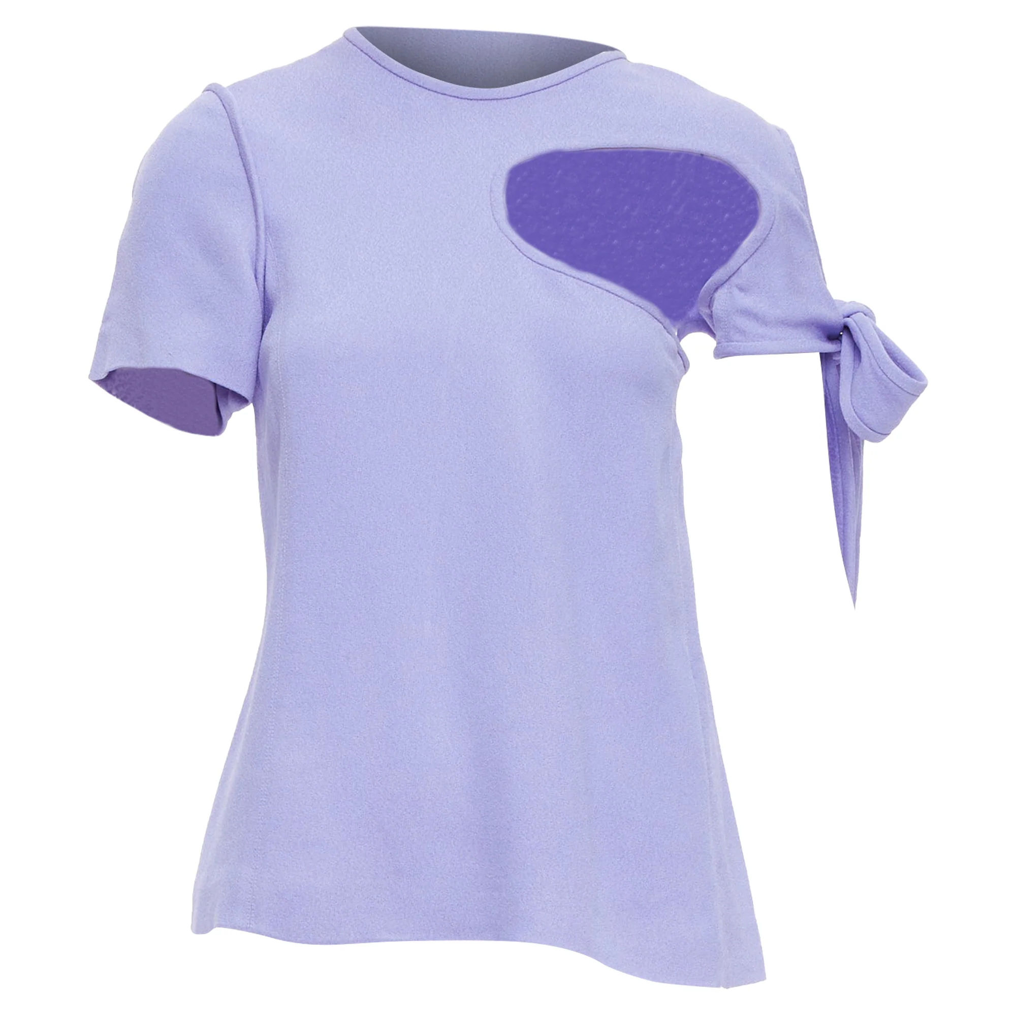 Women's Celine Tie Sleeve Cut Out Top
