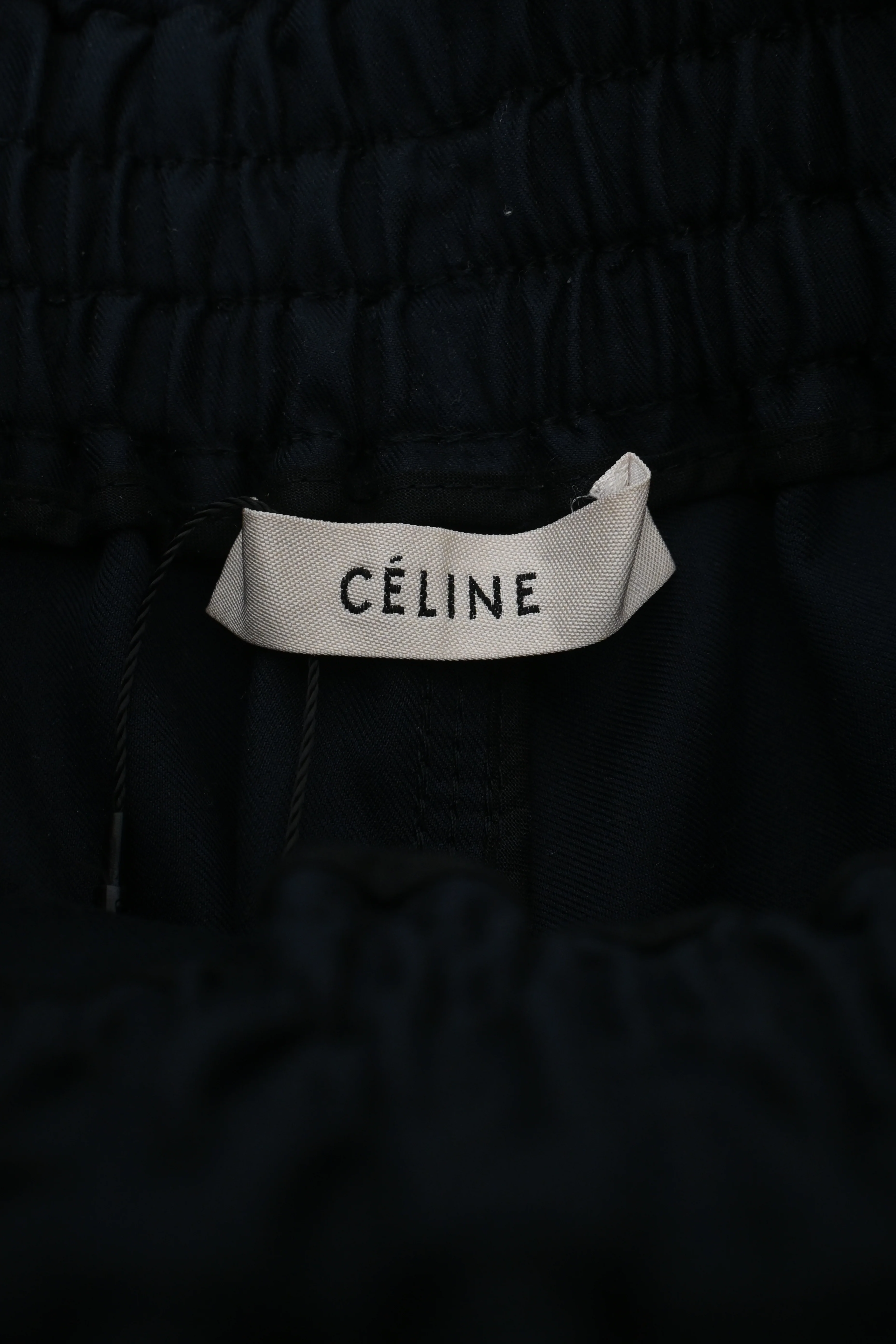 Women's Celine Wide-Leg Culottes in Navy Blue Cotton - Image 8