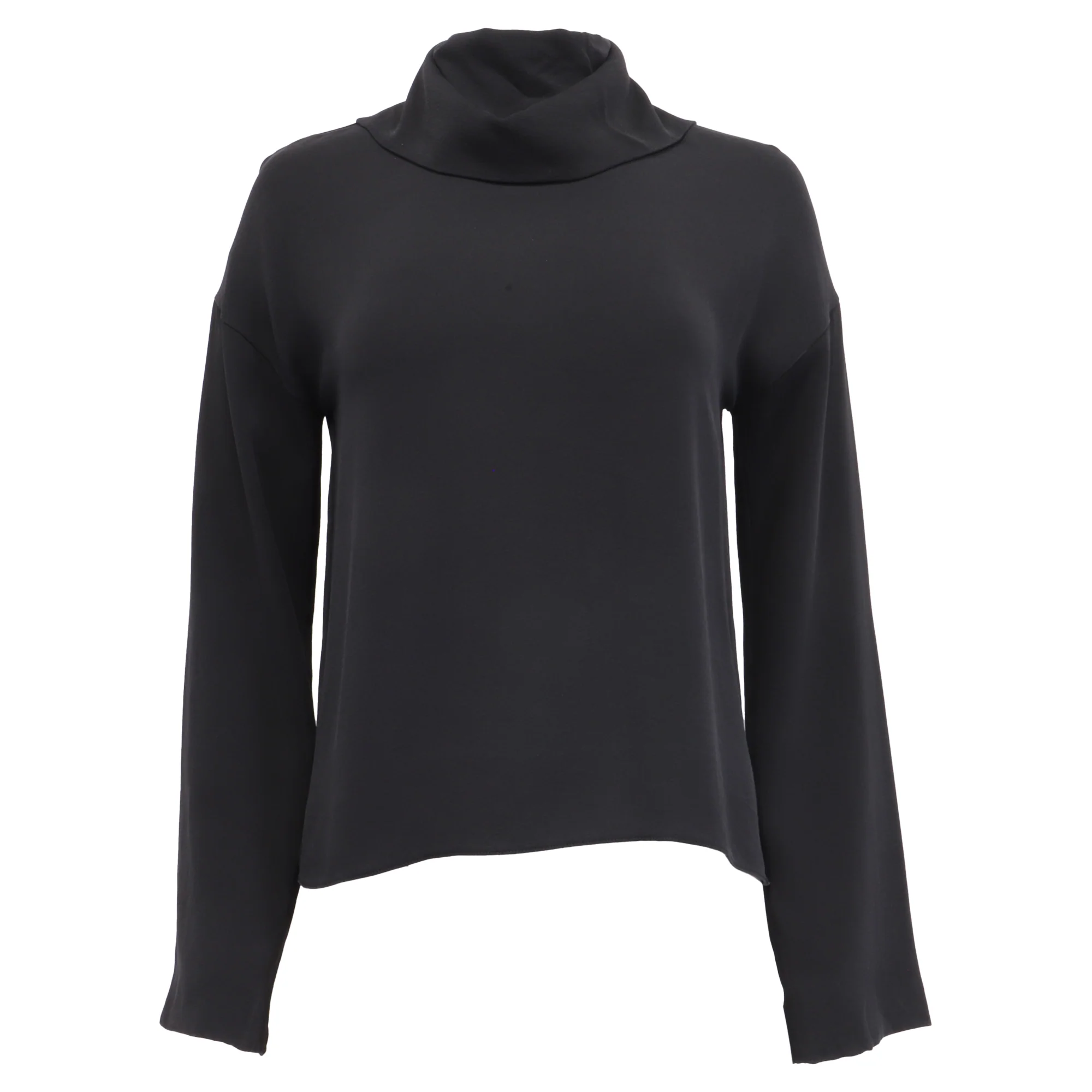 Women's Chanel Buttoned Blouse in Black Silk