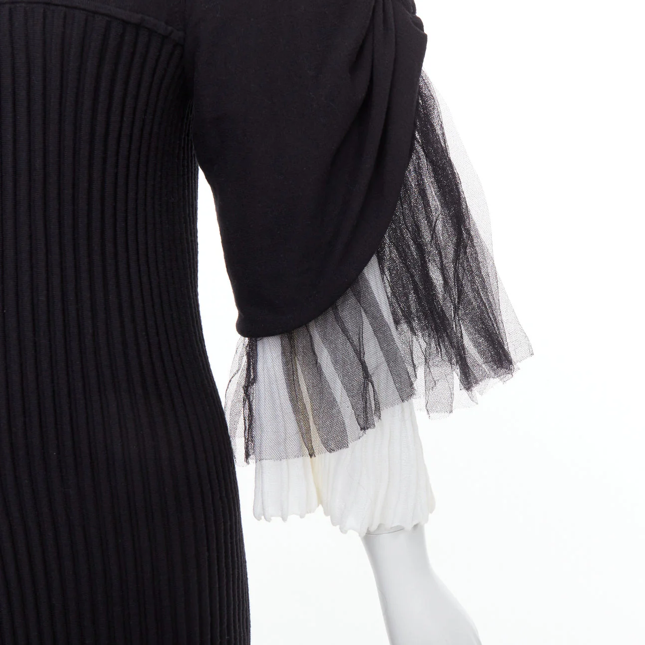 Women's Chanel cotton puff tulle sleeve dress - Image 8