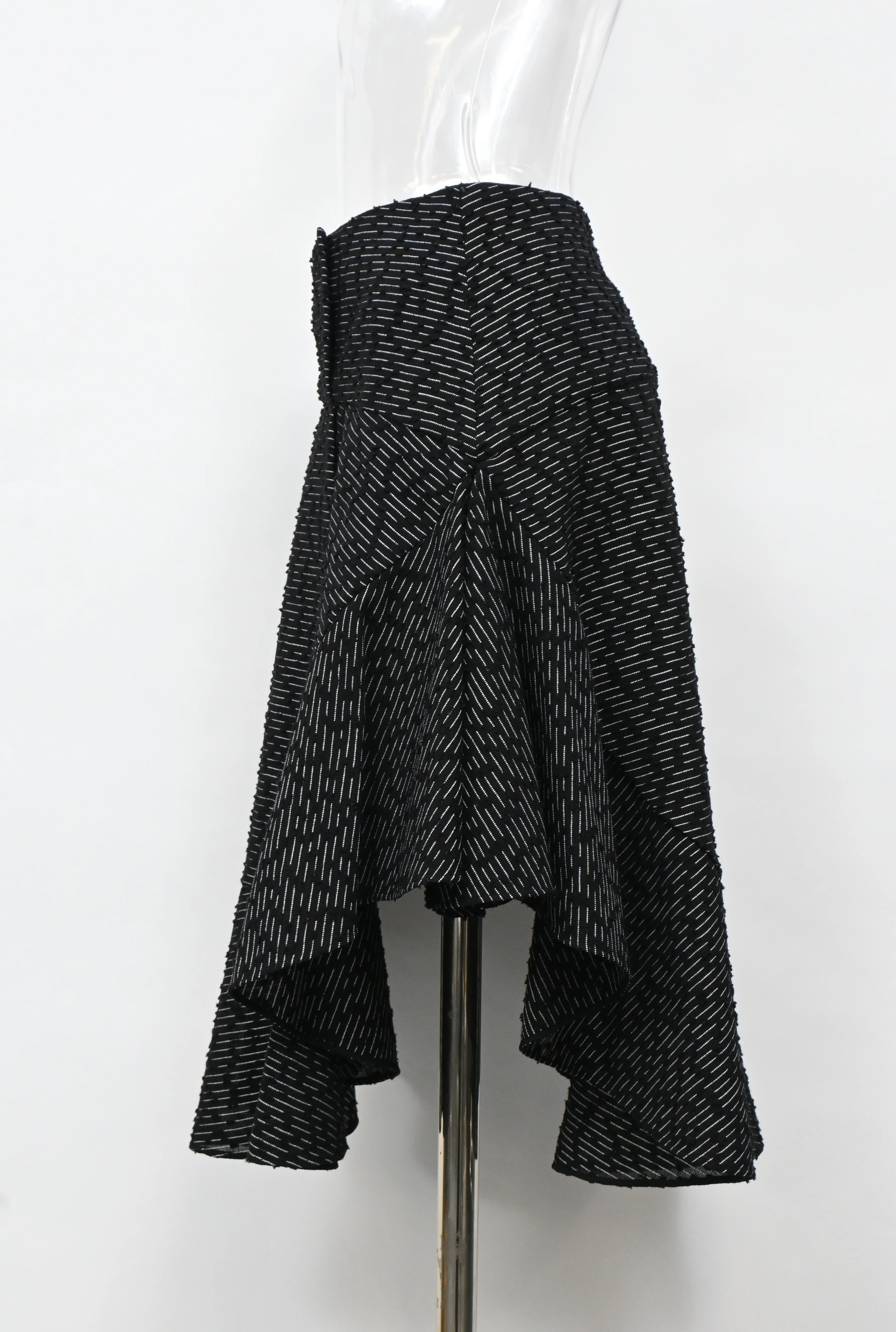 Women's Chloé Asymmetric Skirt in Black Polyamide - Image 6