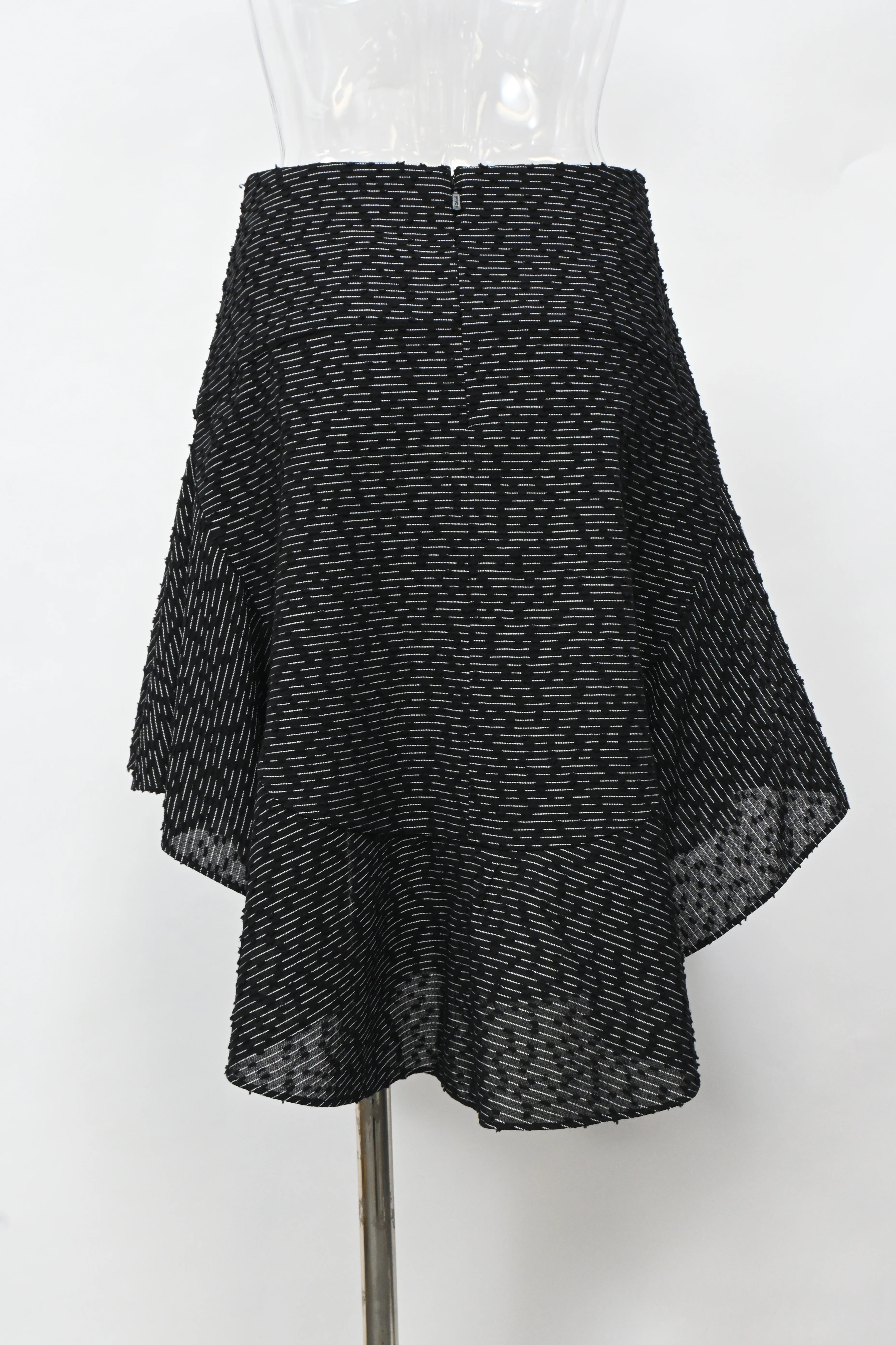 Women's Chloé Asymmetric Skirt in Black Polyamide - Image 7