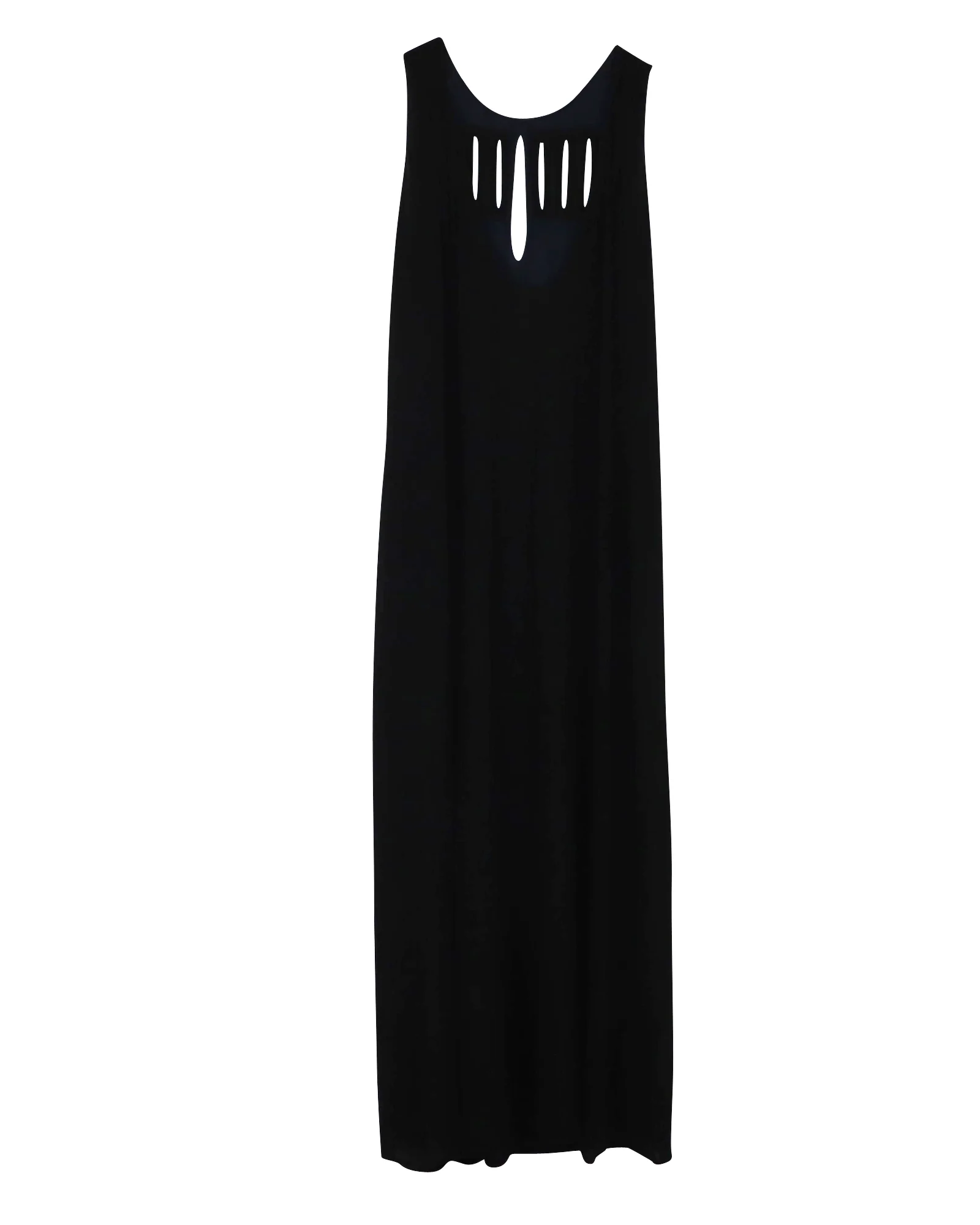 Women's Chloe Cutout Maxi Dress in Black Silk - Image 3