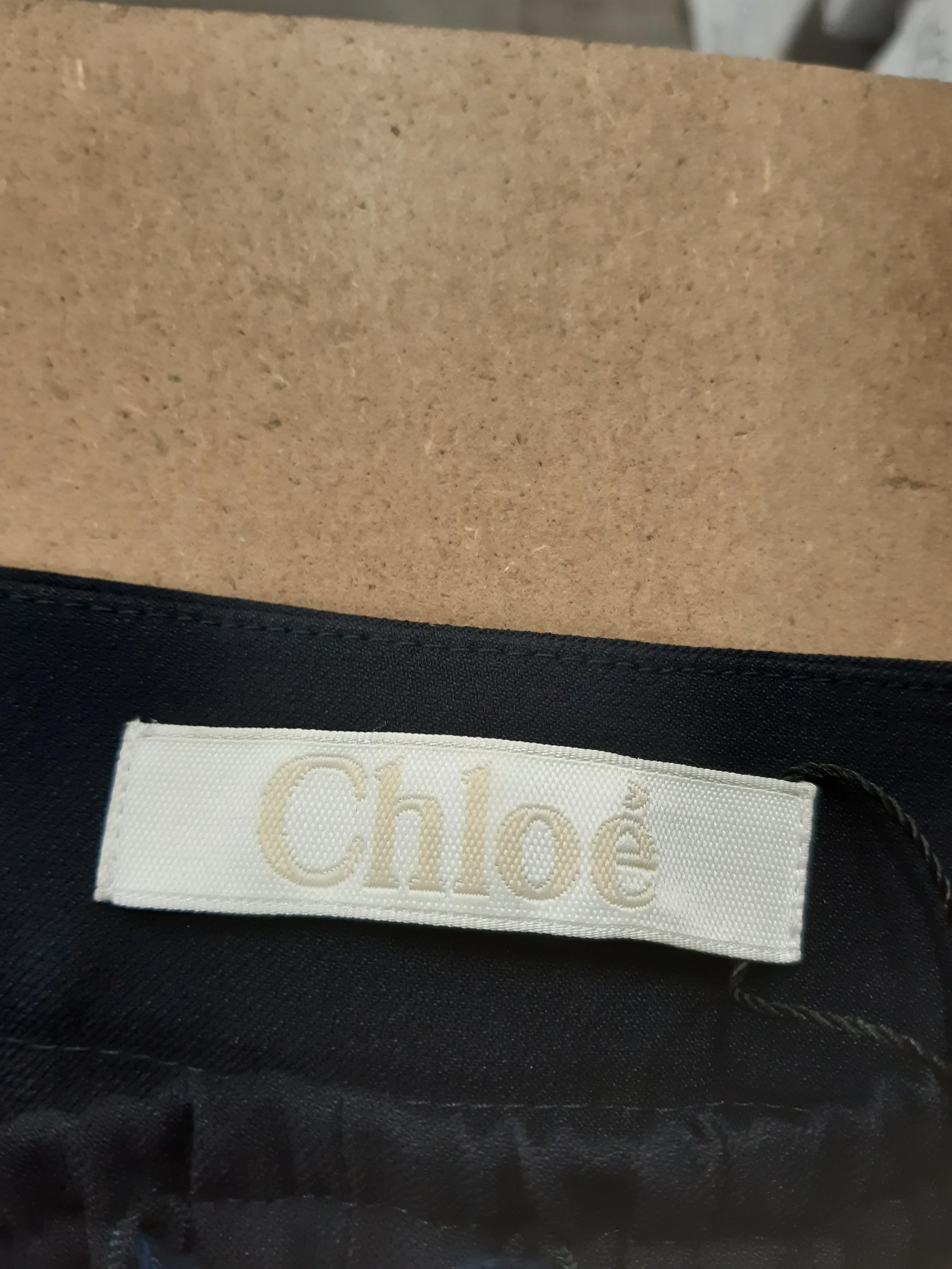 Women's Chloé Drawstring Trousers in Navy Blue Polyester - Image 6