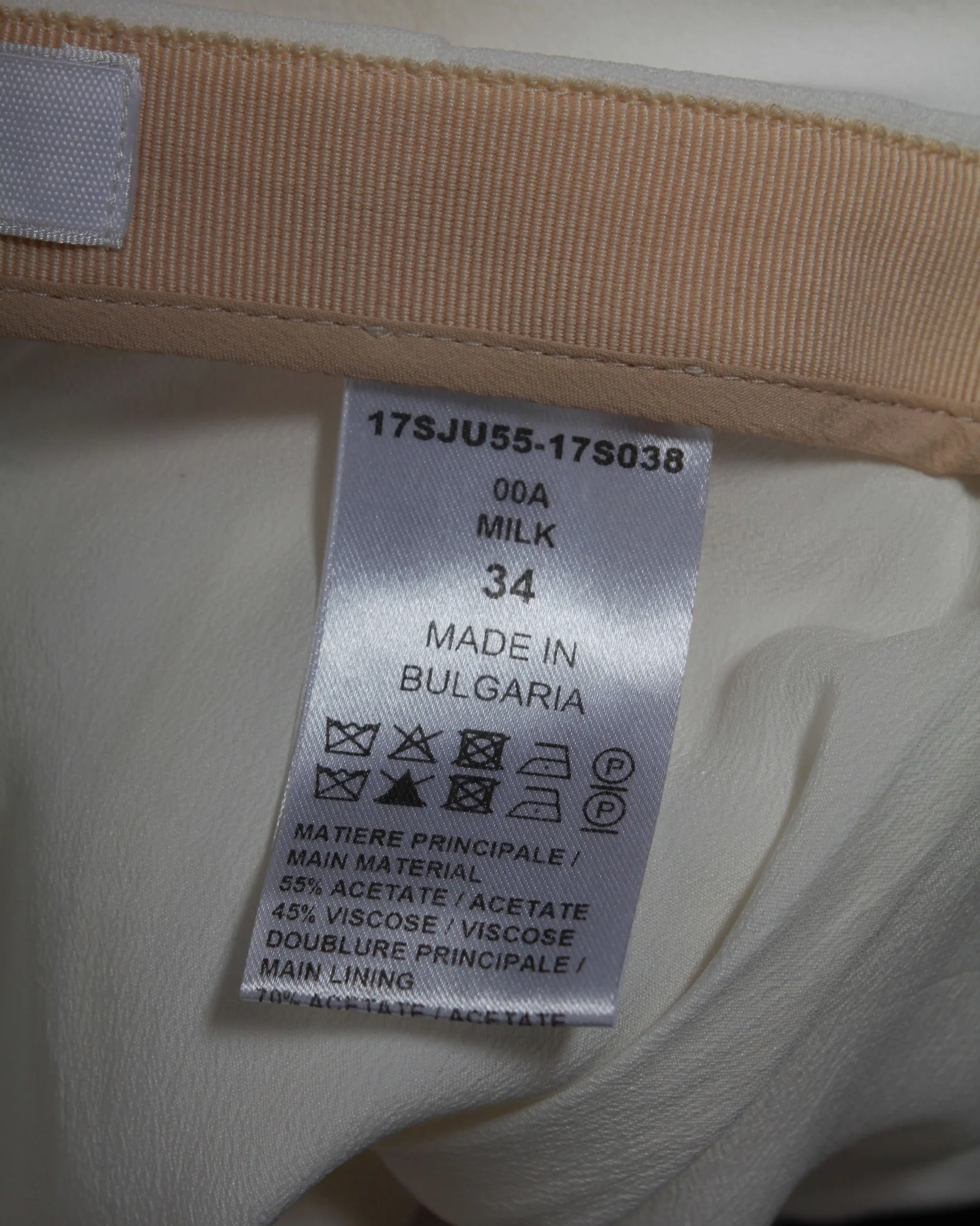Women's Chloe Flared Mini Skirt in White Acetate - Image 5