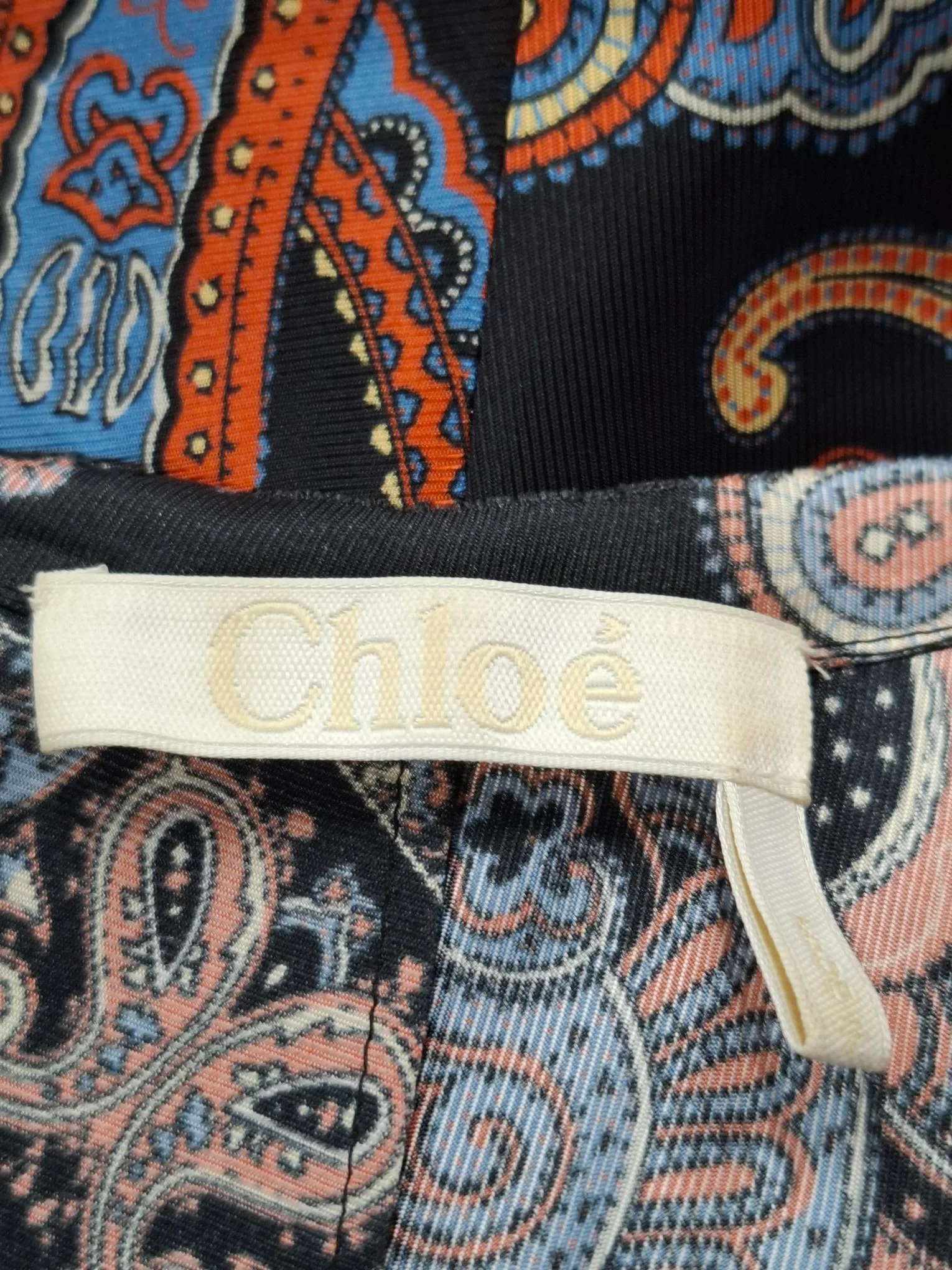 Women's Chloé Paisley Paisley Print Mini Dress in Multicolor Viscose - Image 6