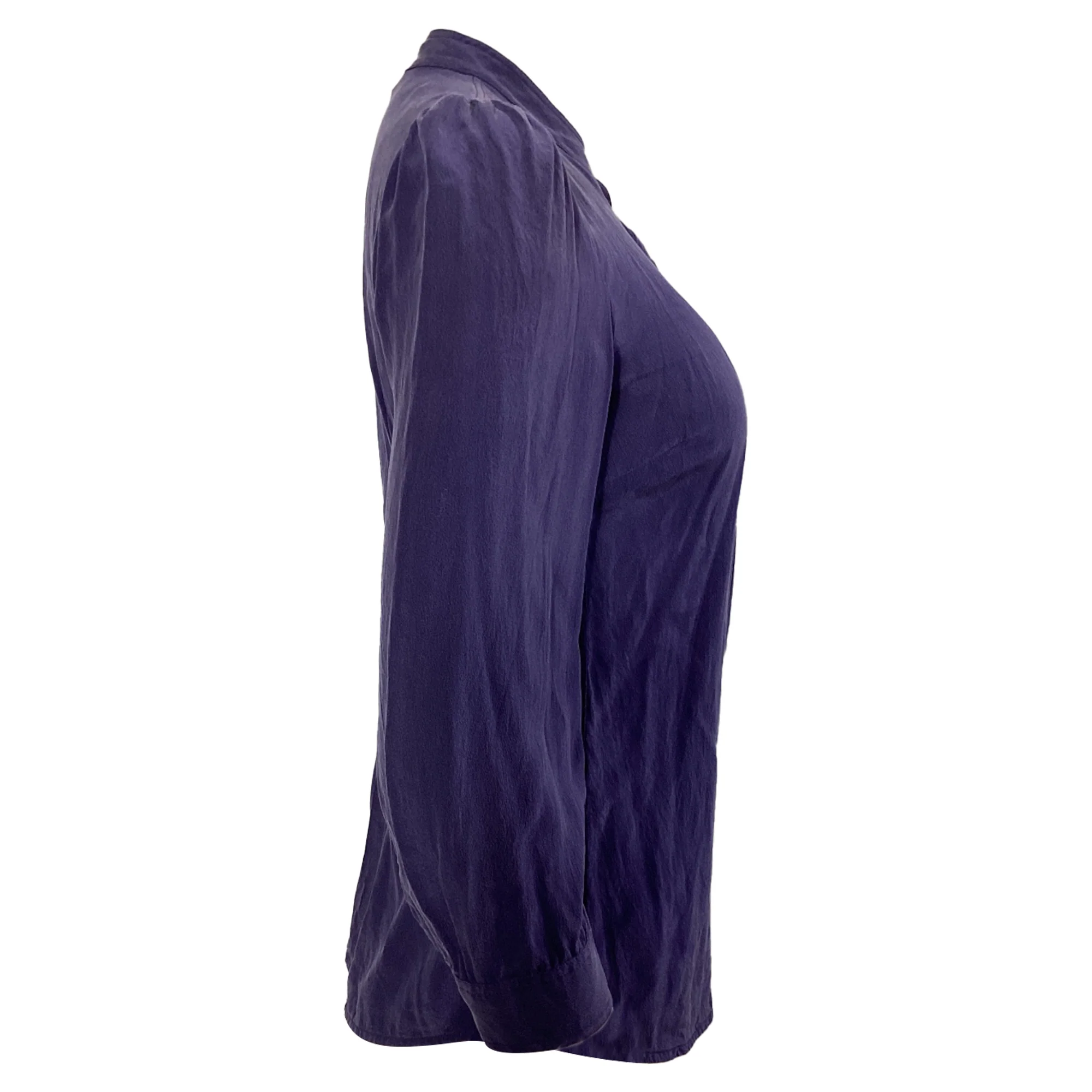 Women's See by Chloé Long Sleeve Blouse in Purple Silk - Image 2