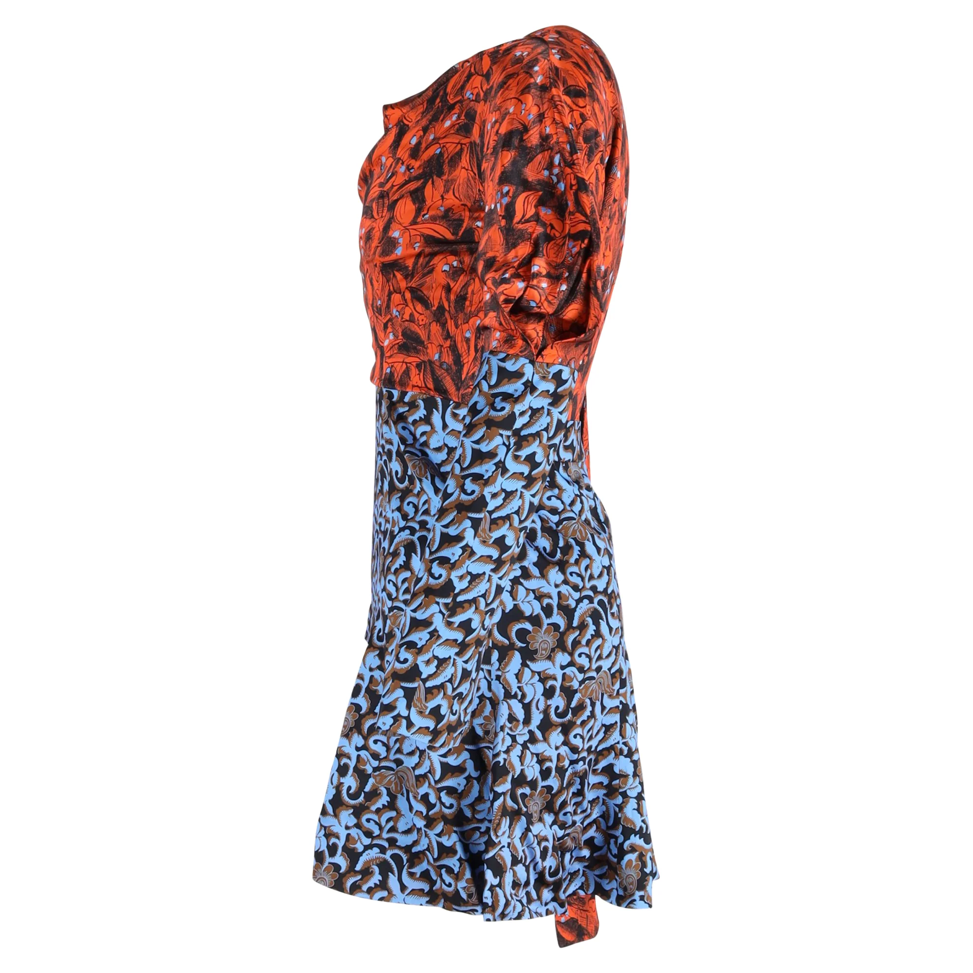 Women's Christian Dior 2016 Printed Mini Dress in Multicolor Viscose - Image 2