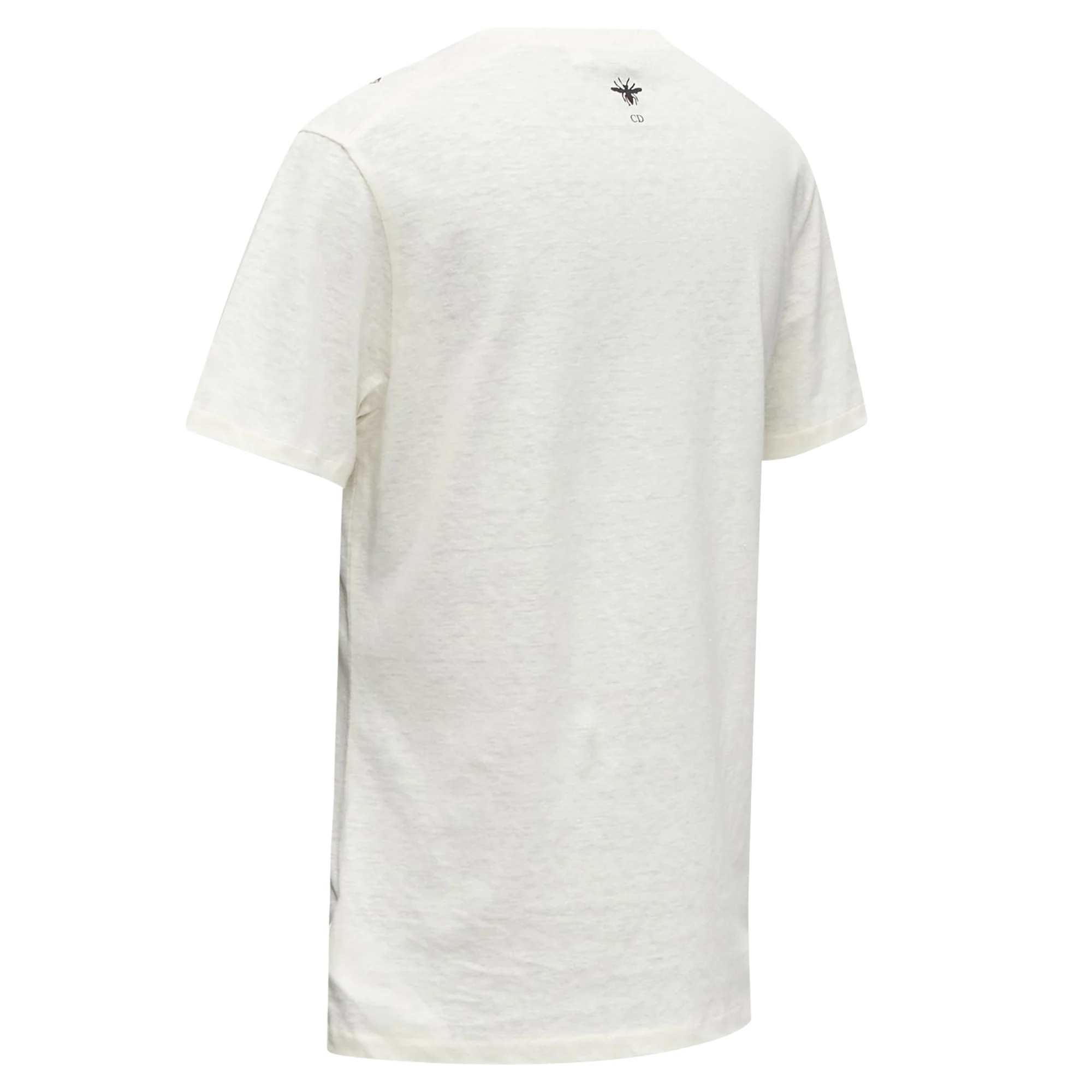 Women's Christian Dior Cotton Linen Brutal Journey Of The Heart Crew Tshirt - Image 6